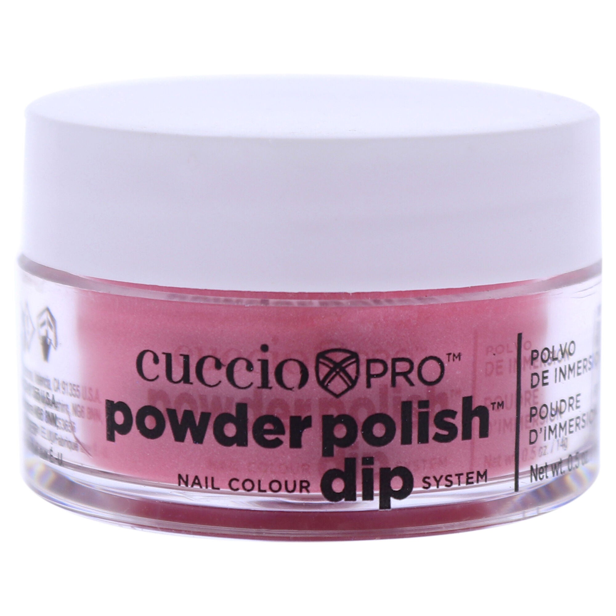 Pro Powder Polish Nail Colour Dip System - Rose with Rainbow Mica by Cuccio Colour for Women - 0.5 oz Nail Powder, See Description, hi-res image number 0