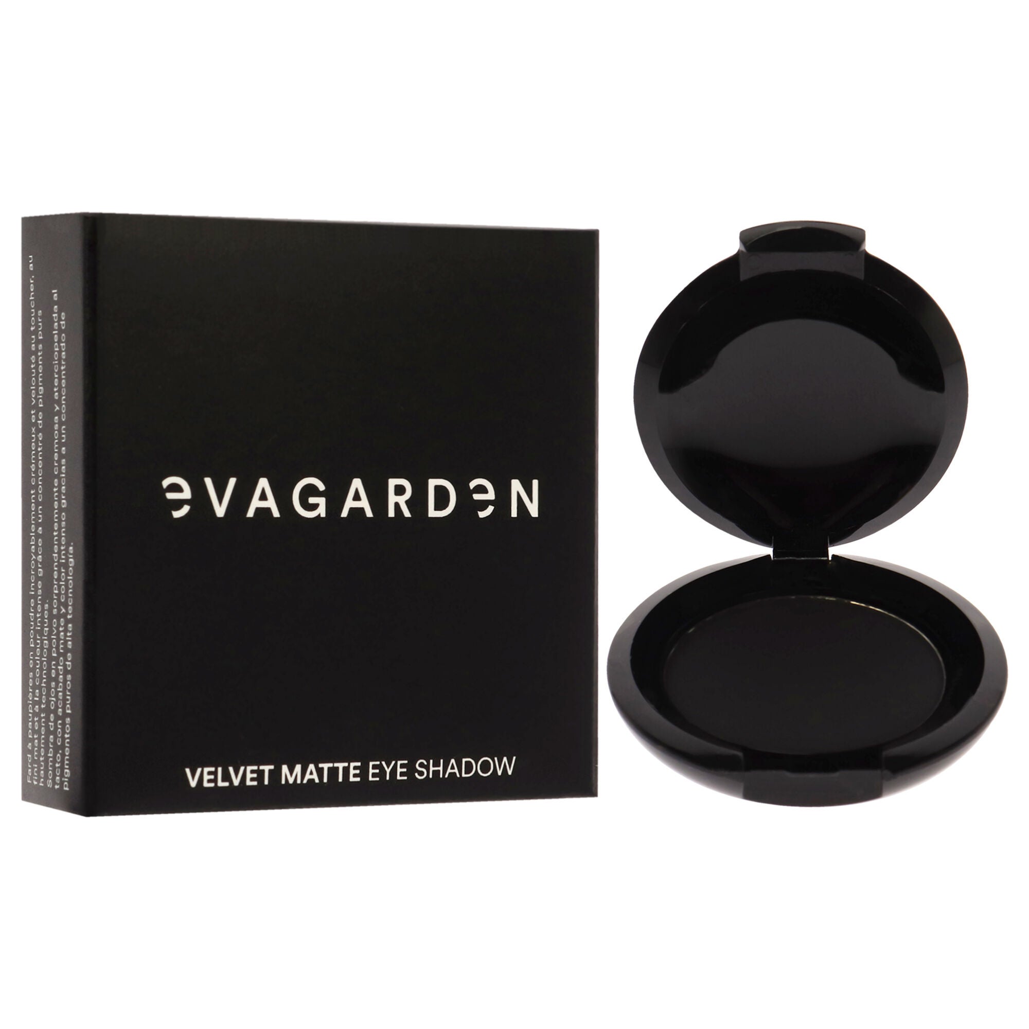 Velvet Matte Eyeshadow - 128 Black by Evagarden for Women - 0.08 oz Eye Shadow, , alternate image number 6
