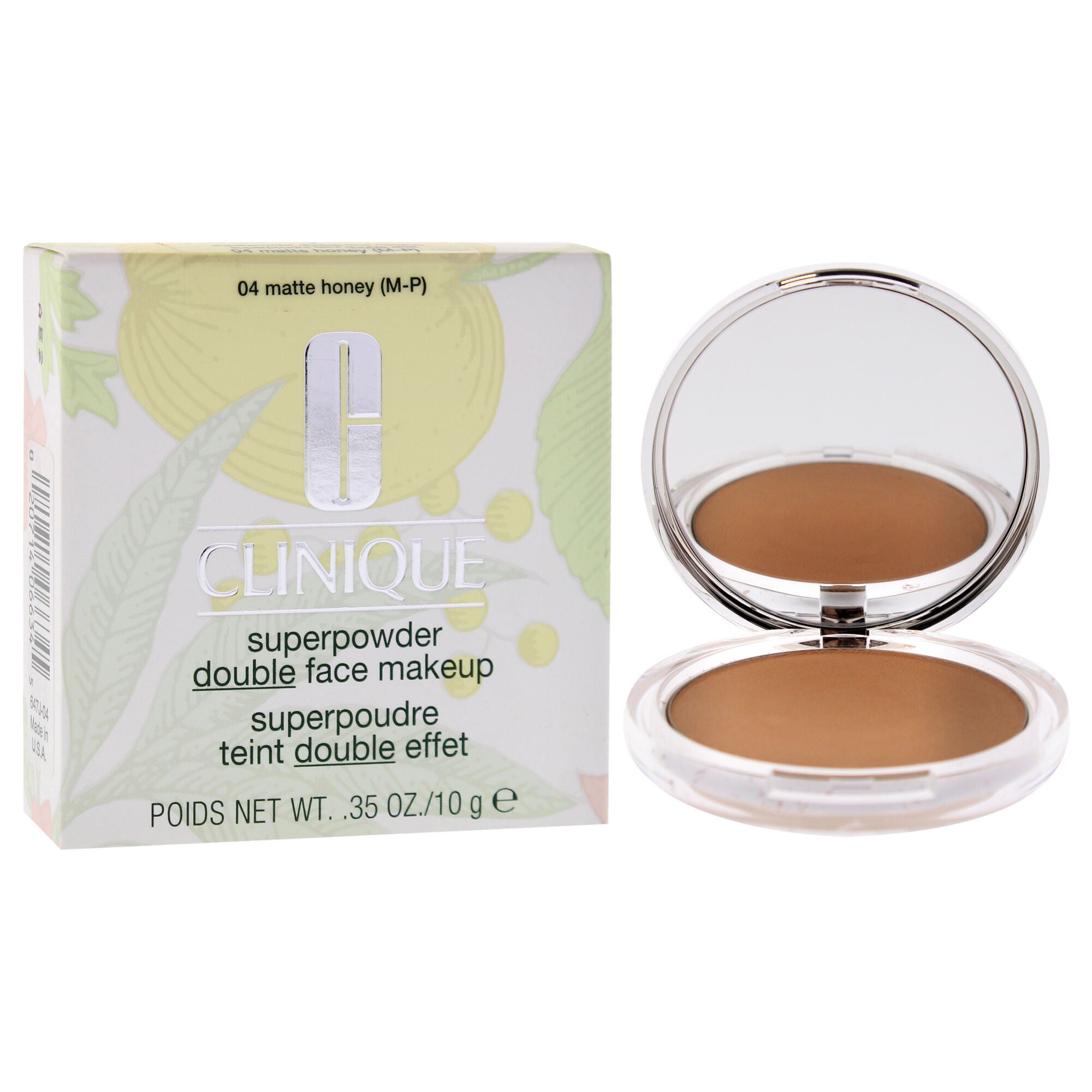 Superpowder Double Face Makeup - 04 Matte Honey (M-P)-Dry Combination by Clinique for Women - 0.35 oz Powder, See Description, alternate image number 2
