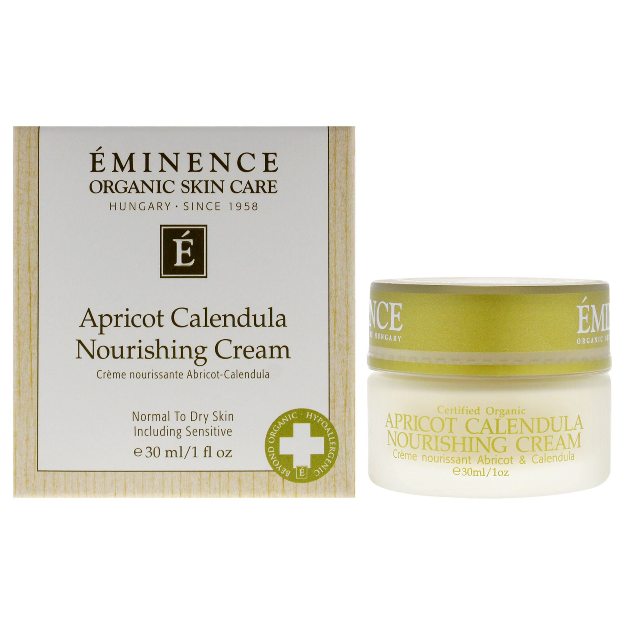 Apricot Calendula Nourishing Cream by Eminence for Unisex - 1 oz Cream, See Description, hi-res image number 0