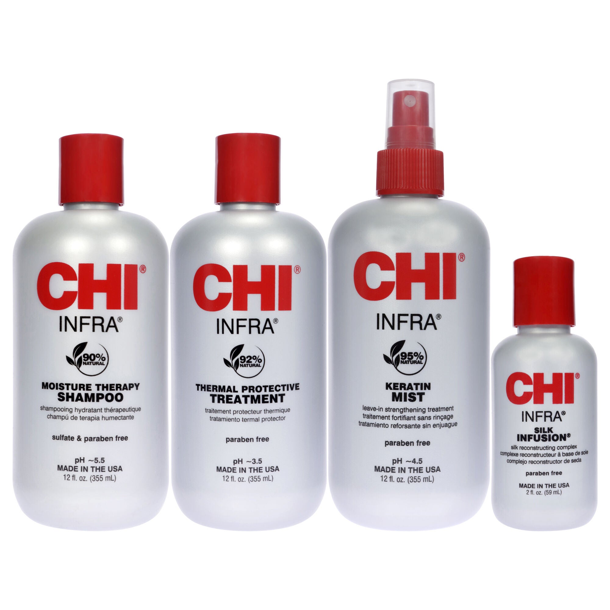 Stylist Kit by CHI for Unisex - 4 Pc 12oz Shampoo, 12oz Treatment, 12oz Keratin Mist, 2oz Silk Infusion, , alternate image number 2