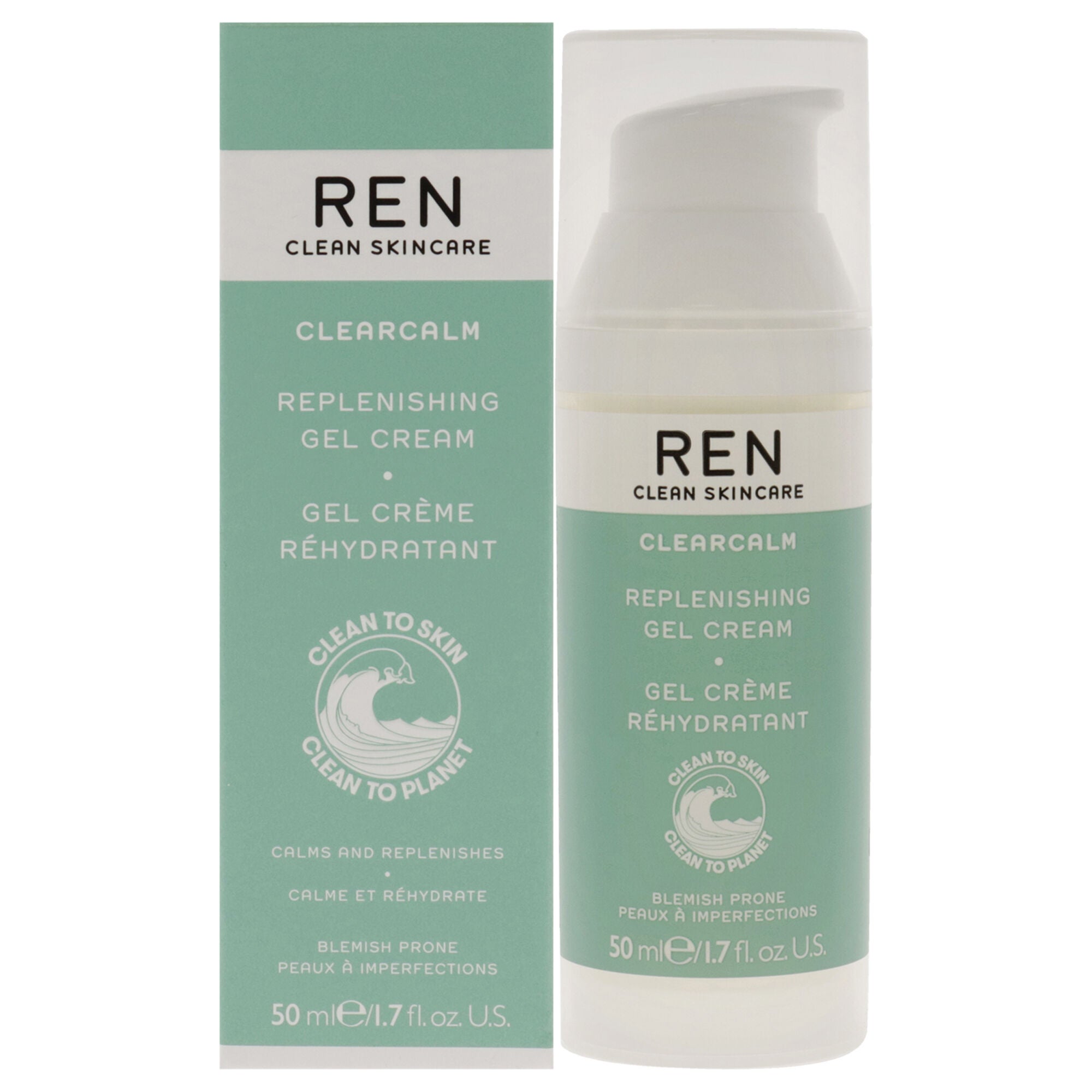 Clearcalm Replenishing Gel Cream by Ren for Women - 1.7 oz Gel, , alternate image number 5