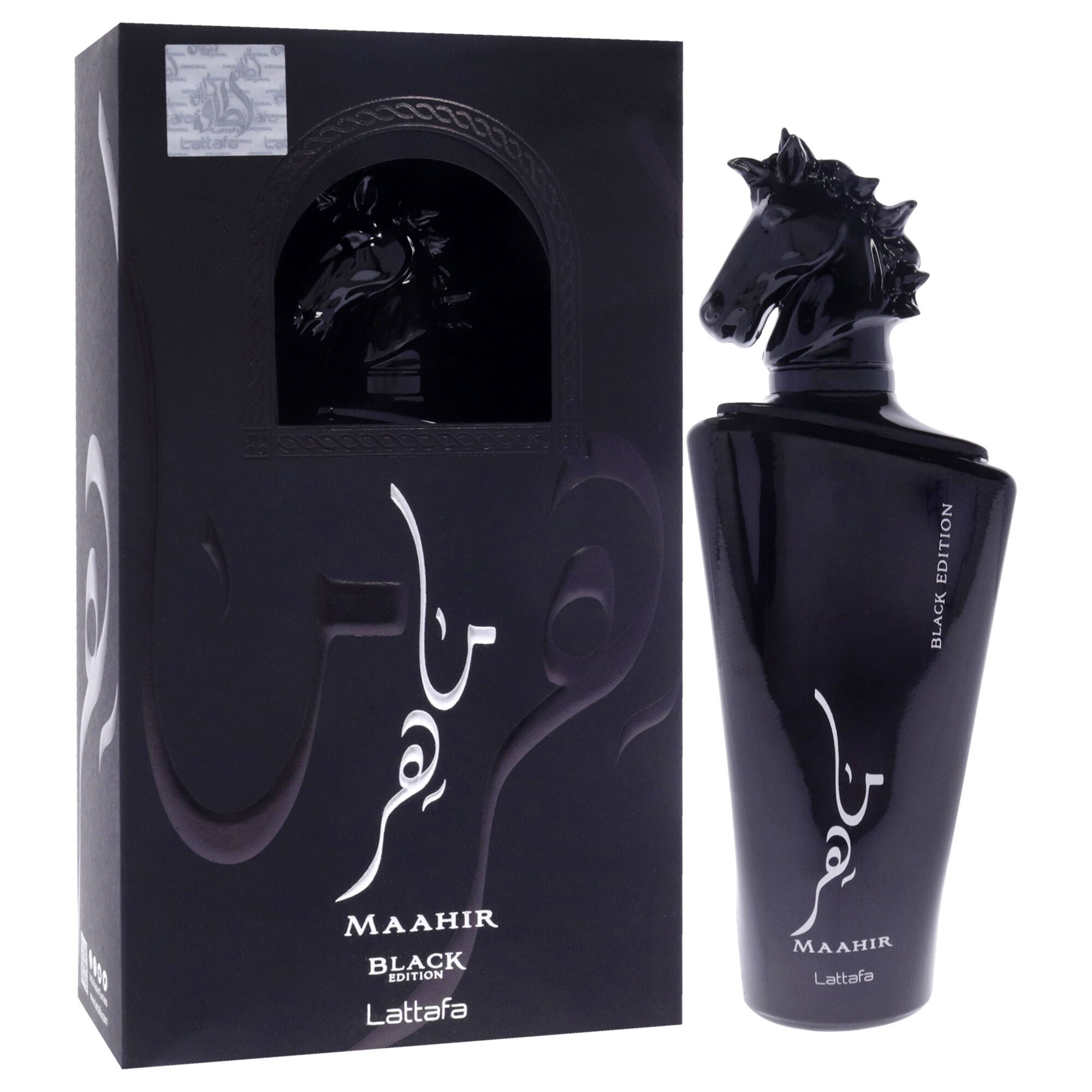 Maahir - Black Edition by Lattafa for Men - 3.4 oz EDP Spray, Clear, alternate image number 2