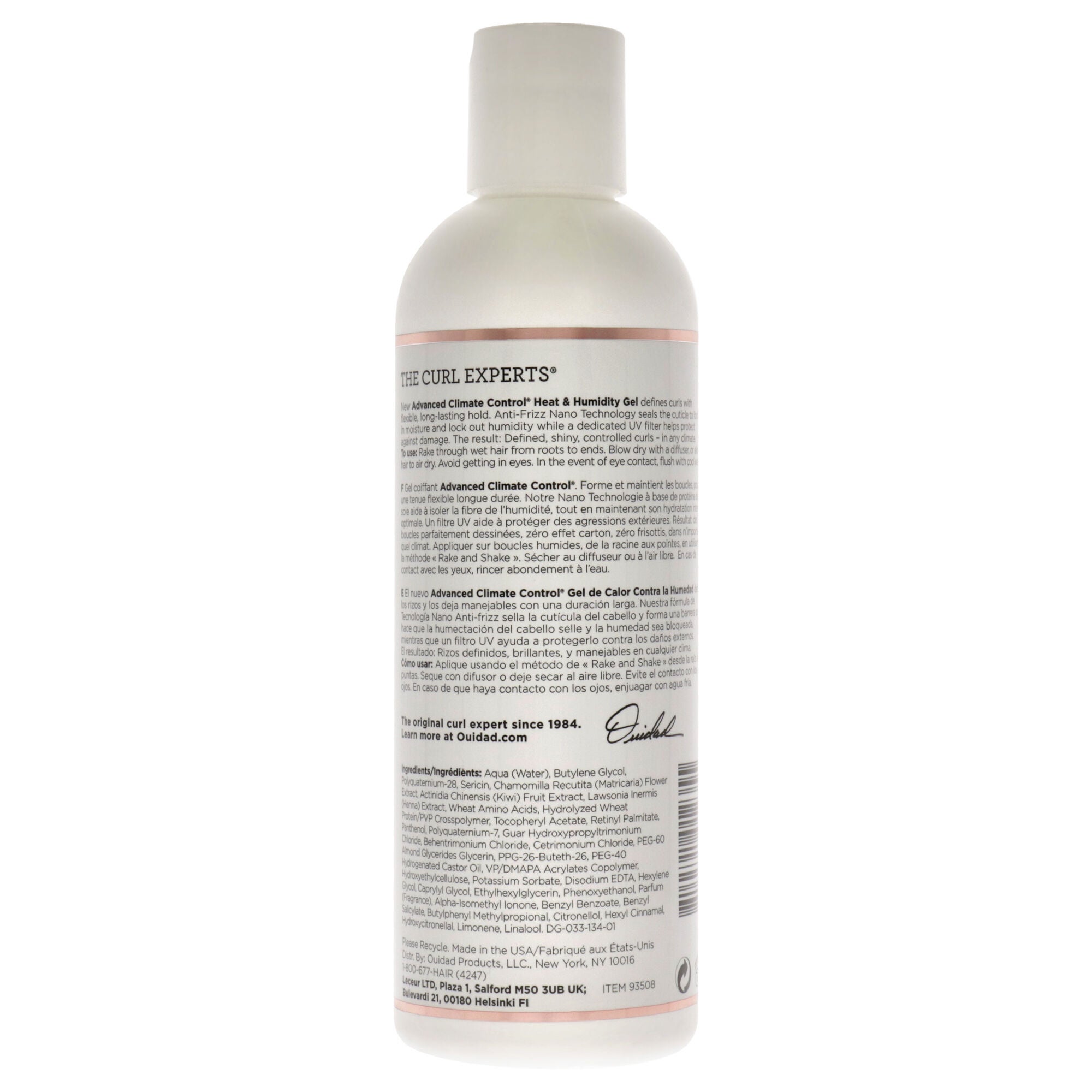 Advanced Climate Control Heat and Humidity Gel by Ouidad for Unisex - 8.5 oz Gel, See Description, alternate image number 2