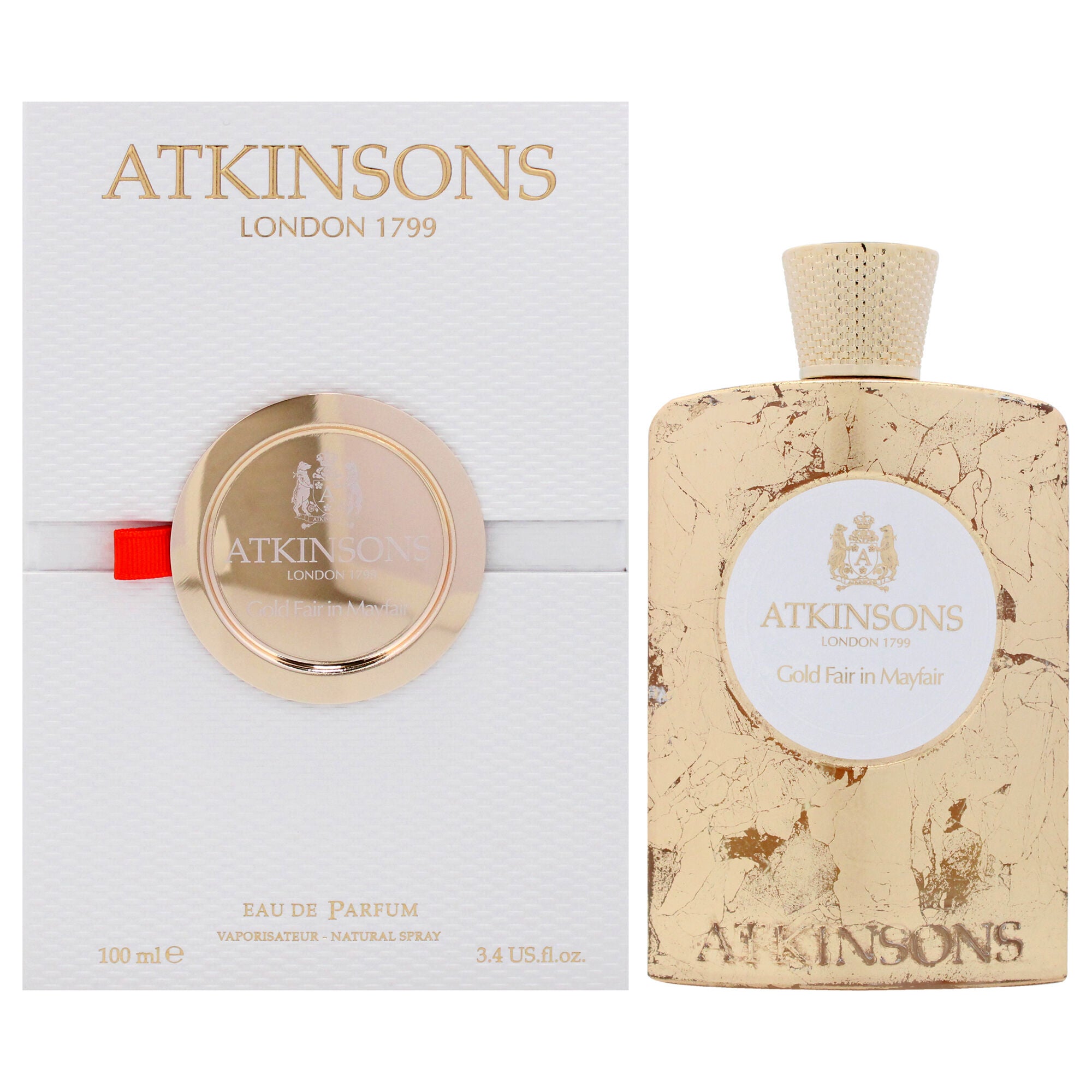 Gold Fair In Mayfair by Atkinsons for Men - 3.4 oz EDP Spray, Clear, hi-res image number 0