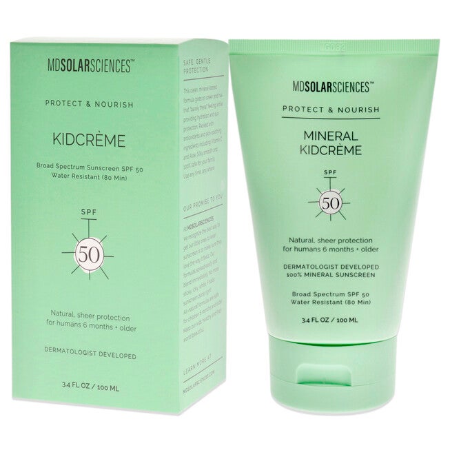 Mineral KidCreme SPF 50 by MDSolarSciences for Unisex - 3.4 oz Sunscreen, NA, alternate image number null