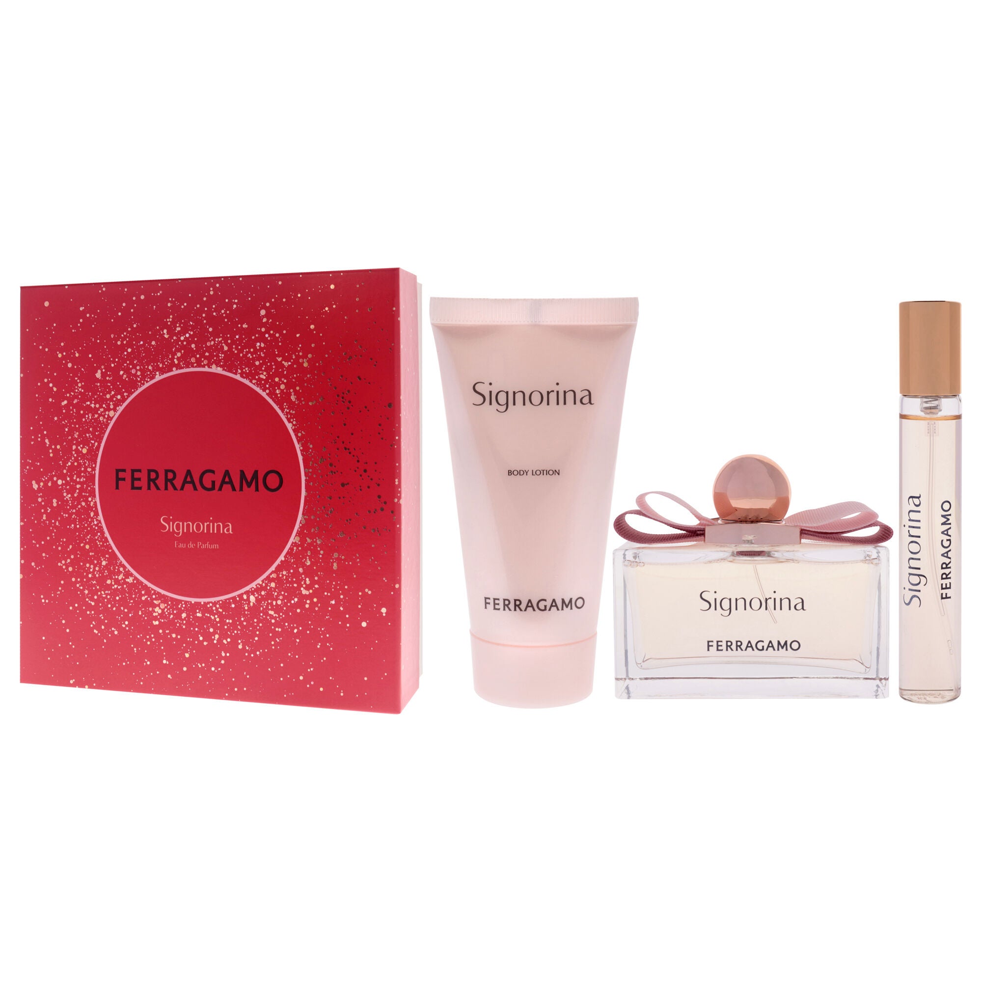 Signorina by Salvatore Ferragamo for Women - 3 Pc Gift Set 3.4oz EDP Spray, 0.5oz EDP Spray, 1.7oz Body Lotion, Clear, alternate image number 3