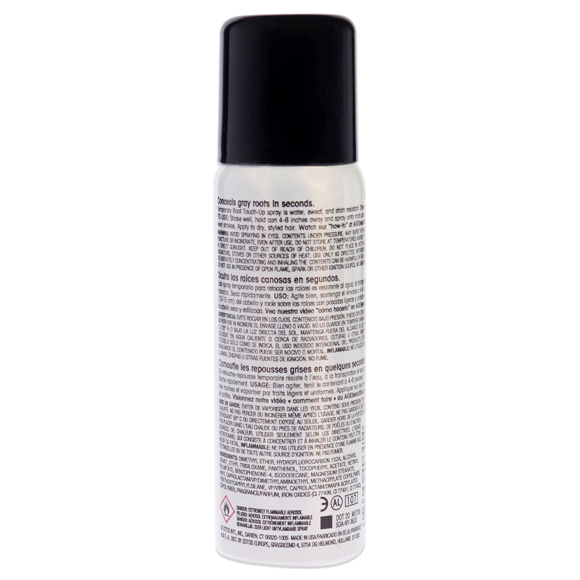 Root Touch Up Temporary Haircolor Spray - Dark Blonde by AGEbeautiful for Unisex - 2 oz Hair Color, See Description, alternate image number 1