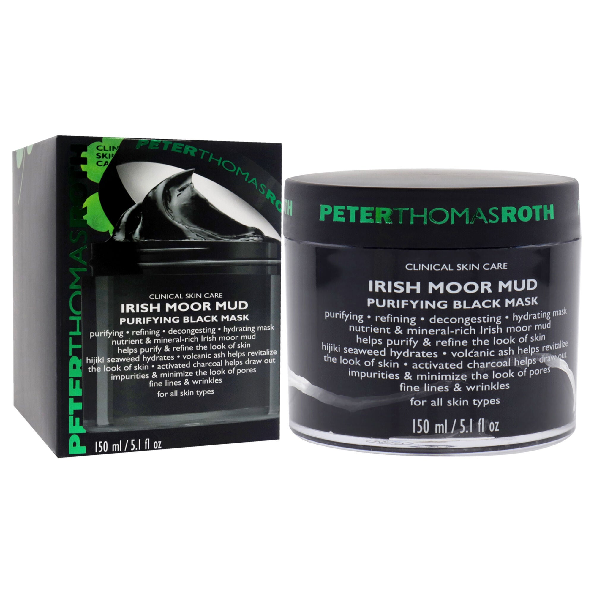 Irish Moor Mud Purifying Black Mask - All Skin Types by Peter Thomas Roth for Unisex - 5 oz Mask, , alternate image number 7