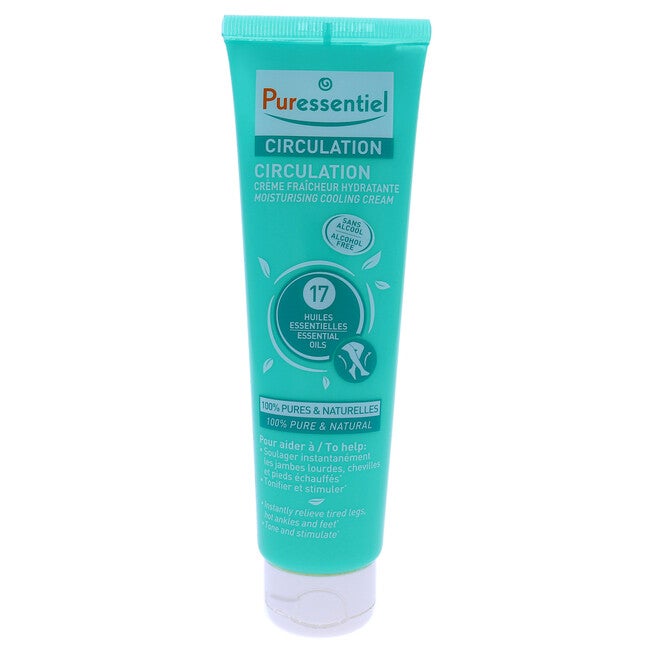 Circulation Moisturising Cooling Cream by Puressentiel for Unisex - 3.4 oz Cream, NA, hi-res image number null