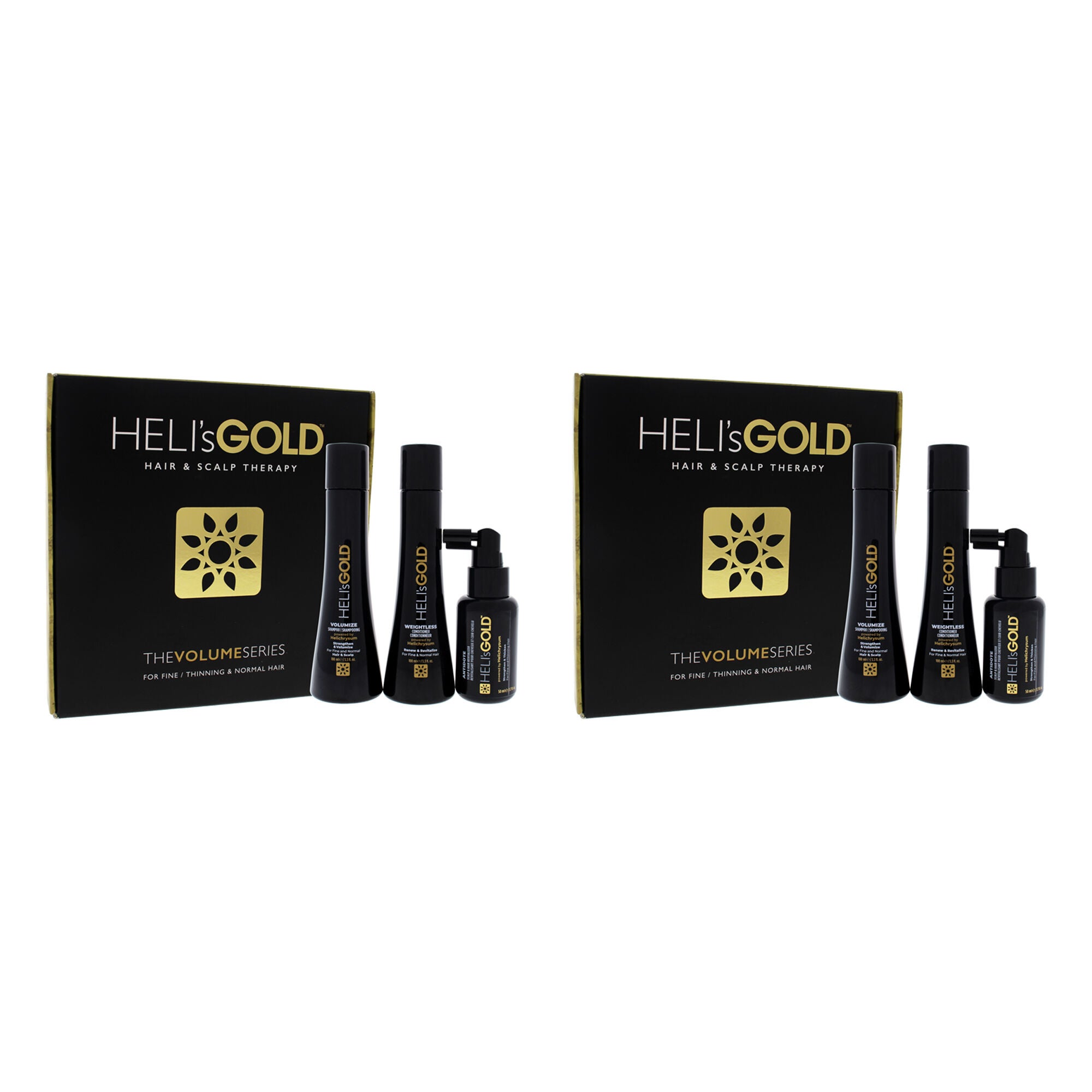 Volume Series Travel Kit by Helis Gold for Unisex - 3 Pc Set, See Description, hi-res image number 0