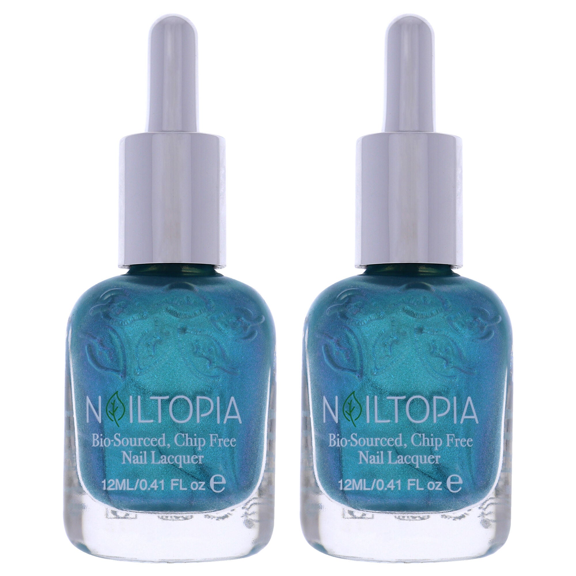 Bio-Sourced Chip Free Nail Lacquer - Nails On Fleek by Nailtopia for Women - 0.41 oz Nail Polish - Pack of 2, See Description, hi-res image number 0