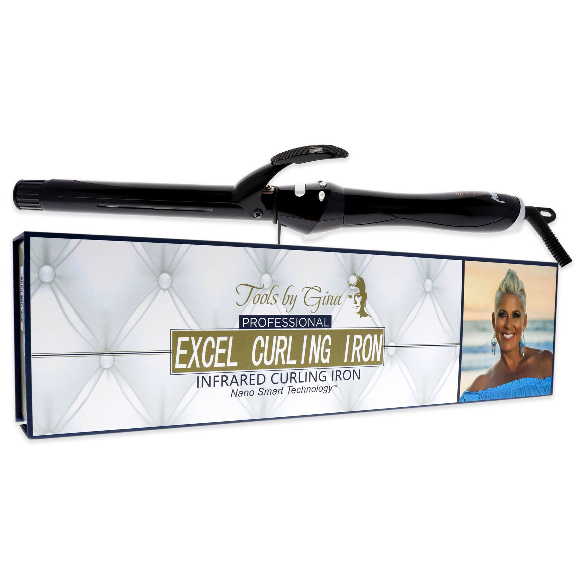 Excel Infrared Curling Iron - C65 by Colours By Gina for Unisex - 1 Inch Curling Iron, , alternate image number 7