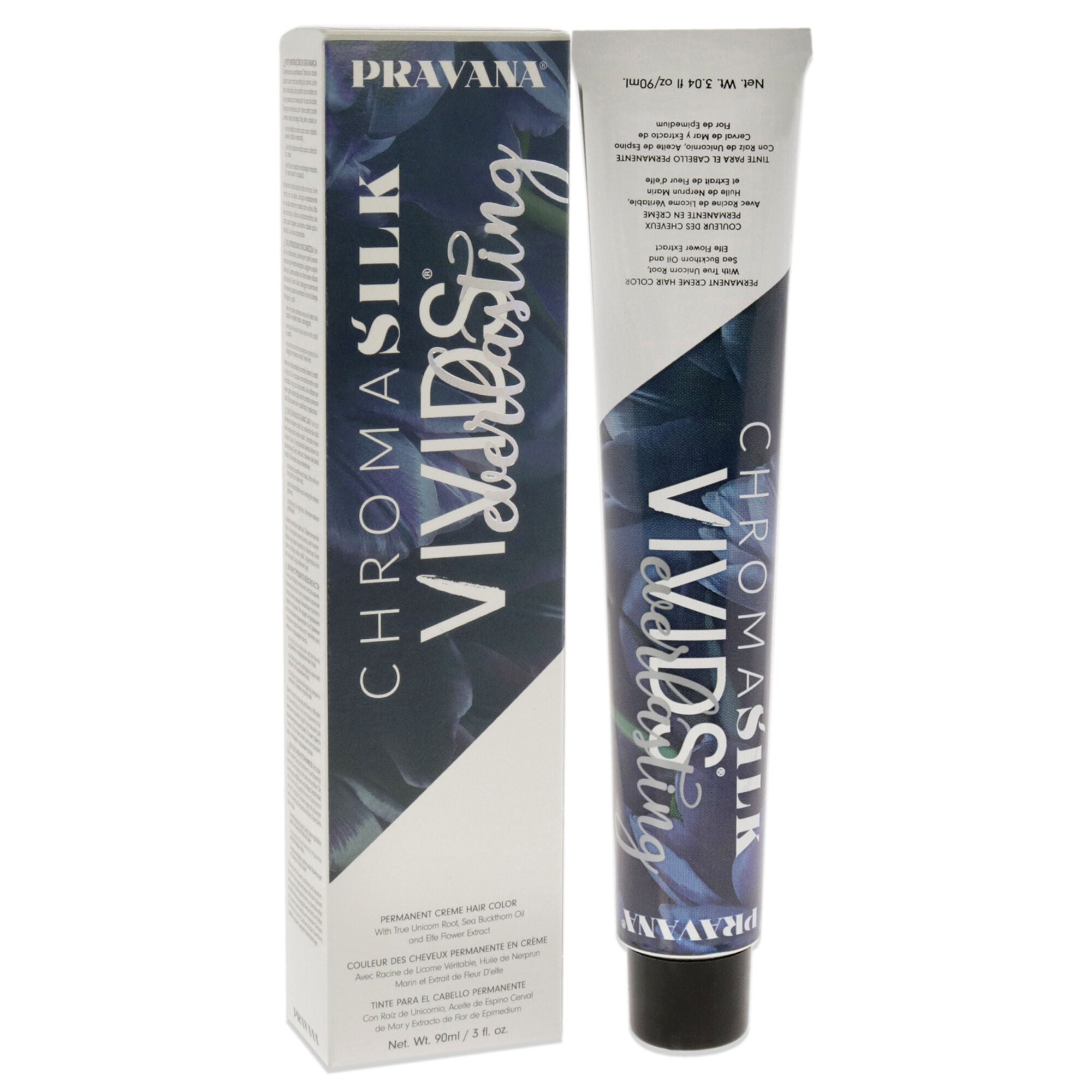ChromaSilk Vivids Everlasting Permanent - Bewitching Blue by Pravana for Unisex - 3 oz Hair Color, See Description, alternate image number 1
