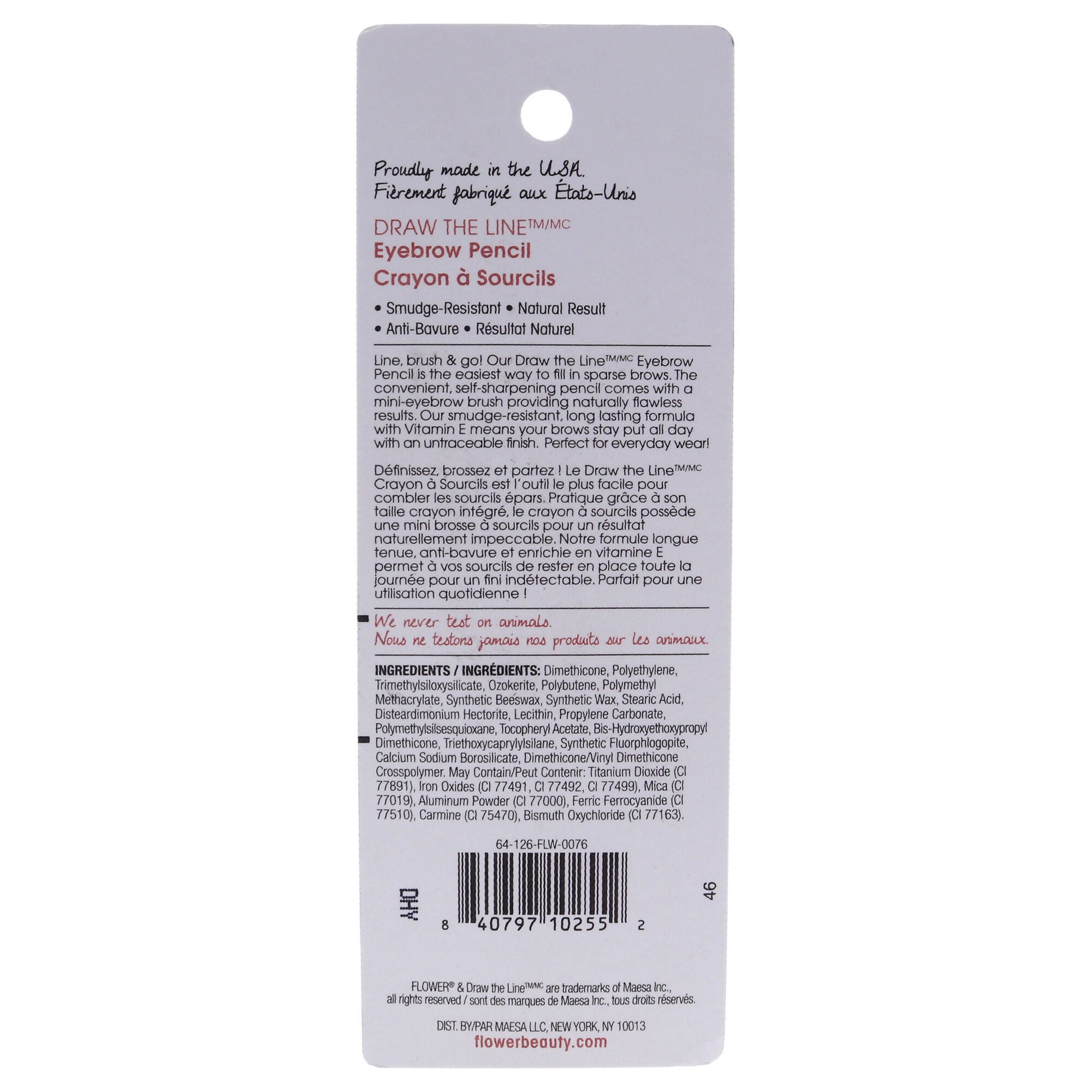 Draw The Line Eyebrow Pencil - Brunette by Flower Beauty for Women - 0.007 oz Eyebrow, See Description, alternate image number 2