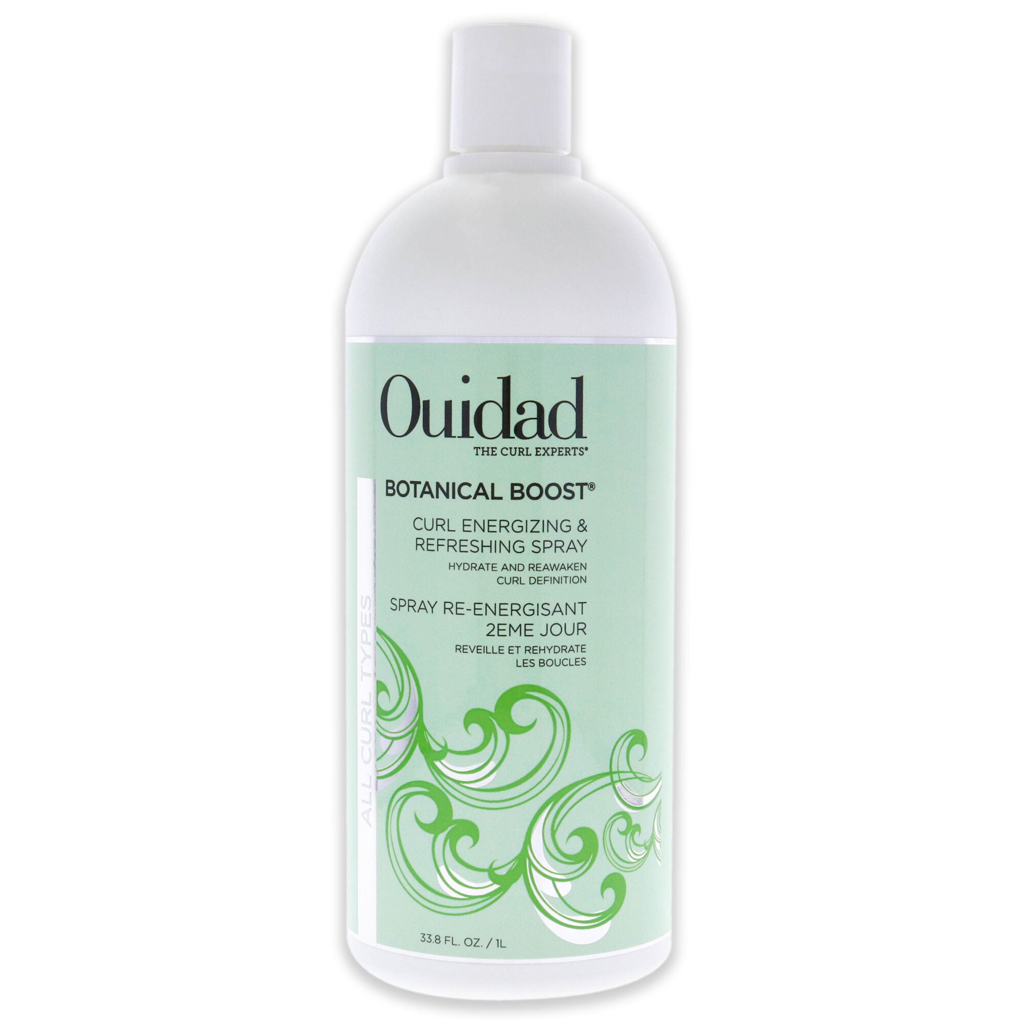 Botanical Boost Curl Energizing and Refreshing Spray by Ouidad for Unisex - 33.8 oz Hair Spray, See Description, hi-res image number 0
