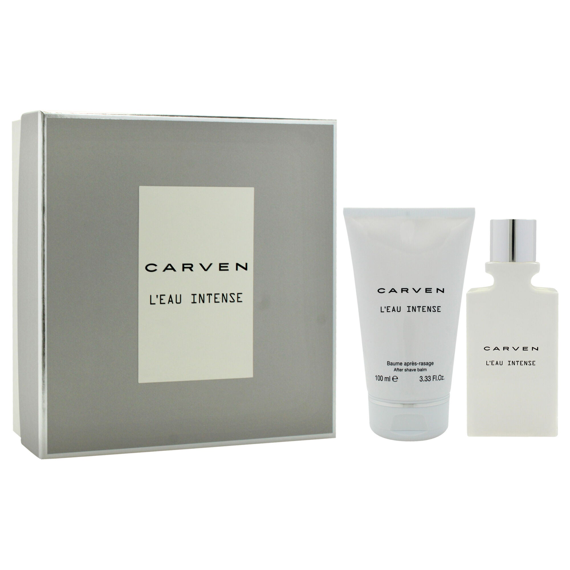 LEau Intense by Carven for Men - 2 Pc Gift Set 1.66oz EDT Spray, 3.33oz After Shave Balm, See Description, alternate image number 2