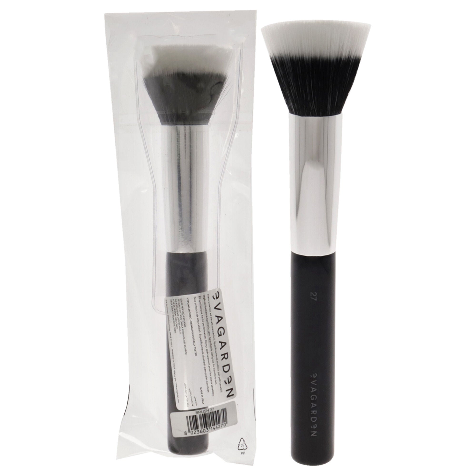 Brush Fluid Foundation - 27 Double Fiber by Evagarden for Women - 1 Pc Brush, See Description, hi-res image number 0