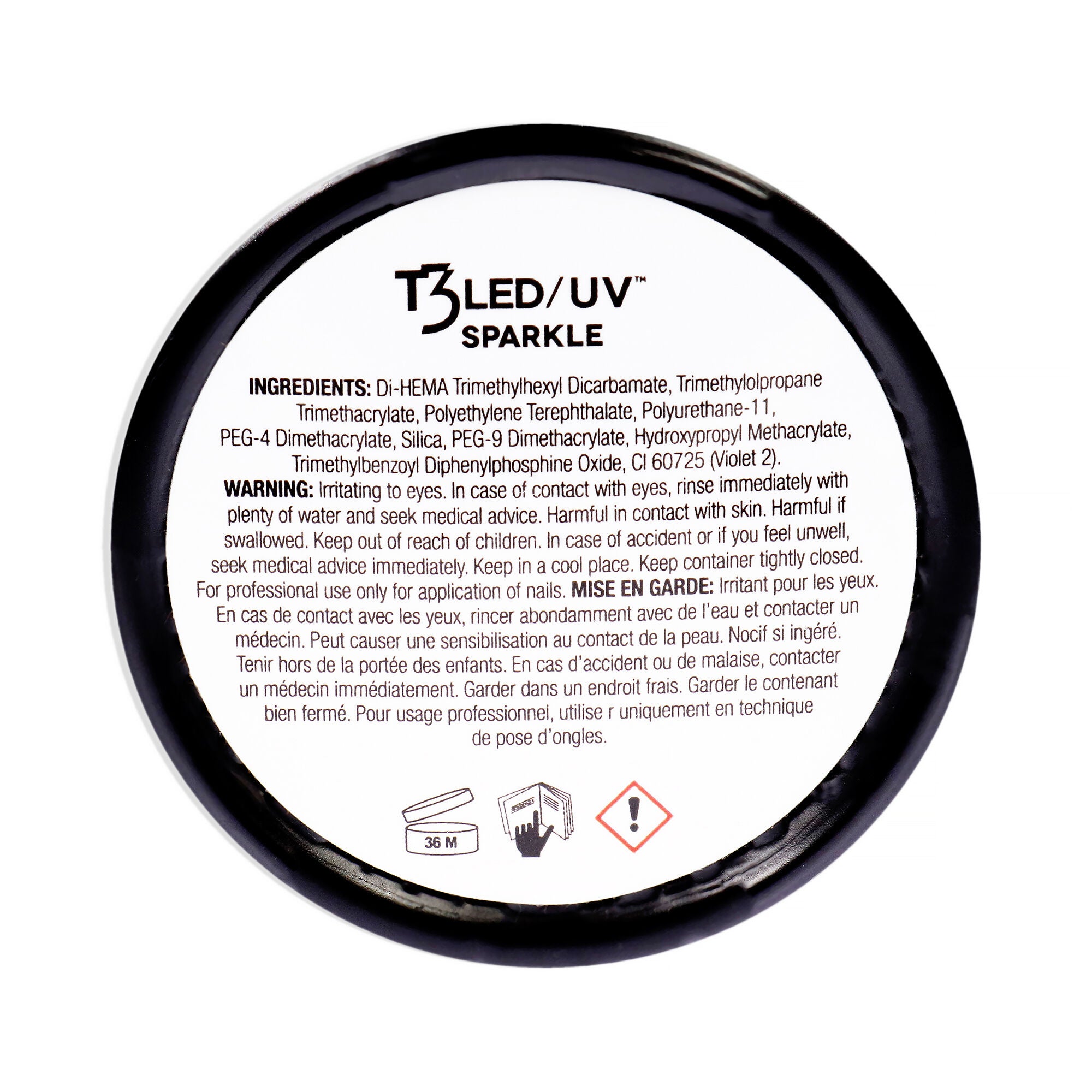 T3 Cool Cure Versatility Gel - Blue Bling by Cuccio Pro for Women - 1 oz Nail Gel, See Description, alternate image number 1