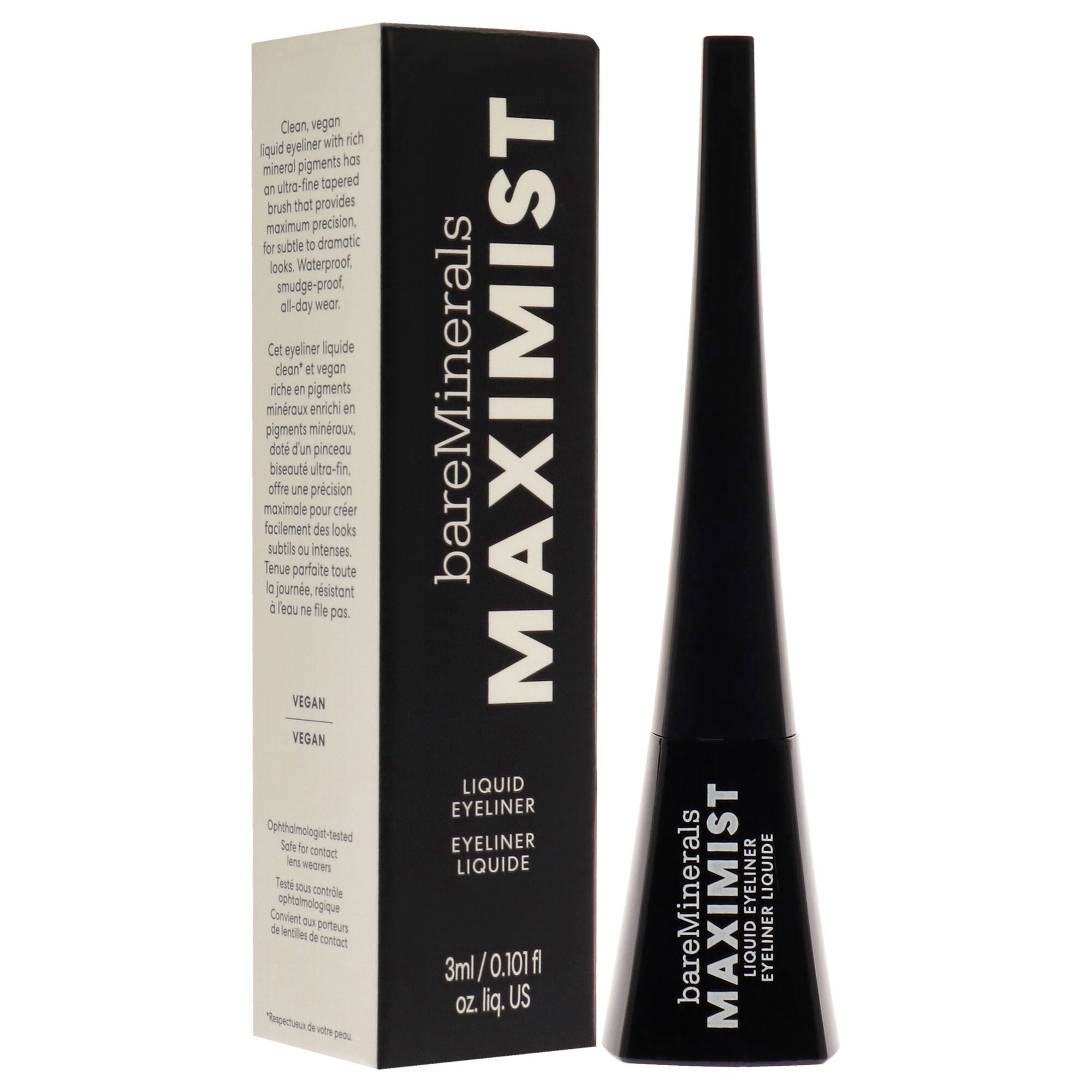 Maximist Liquid Eyeliner by bareMinerals for Women - 0.101 oz Eyeliner, See Description, alternate image number 1