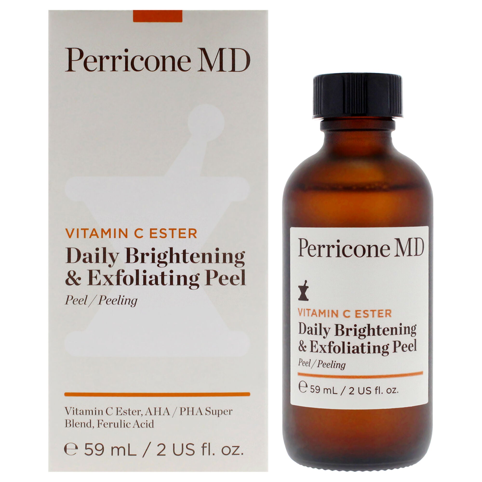 Vitamin C Ester Brightening and Exfoliating Peel by Perricone MD for Unisex - 2 oz Treatment, See Description, hi-res image number 0