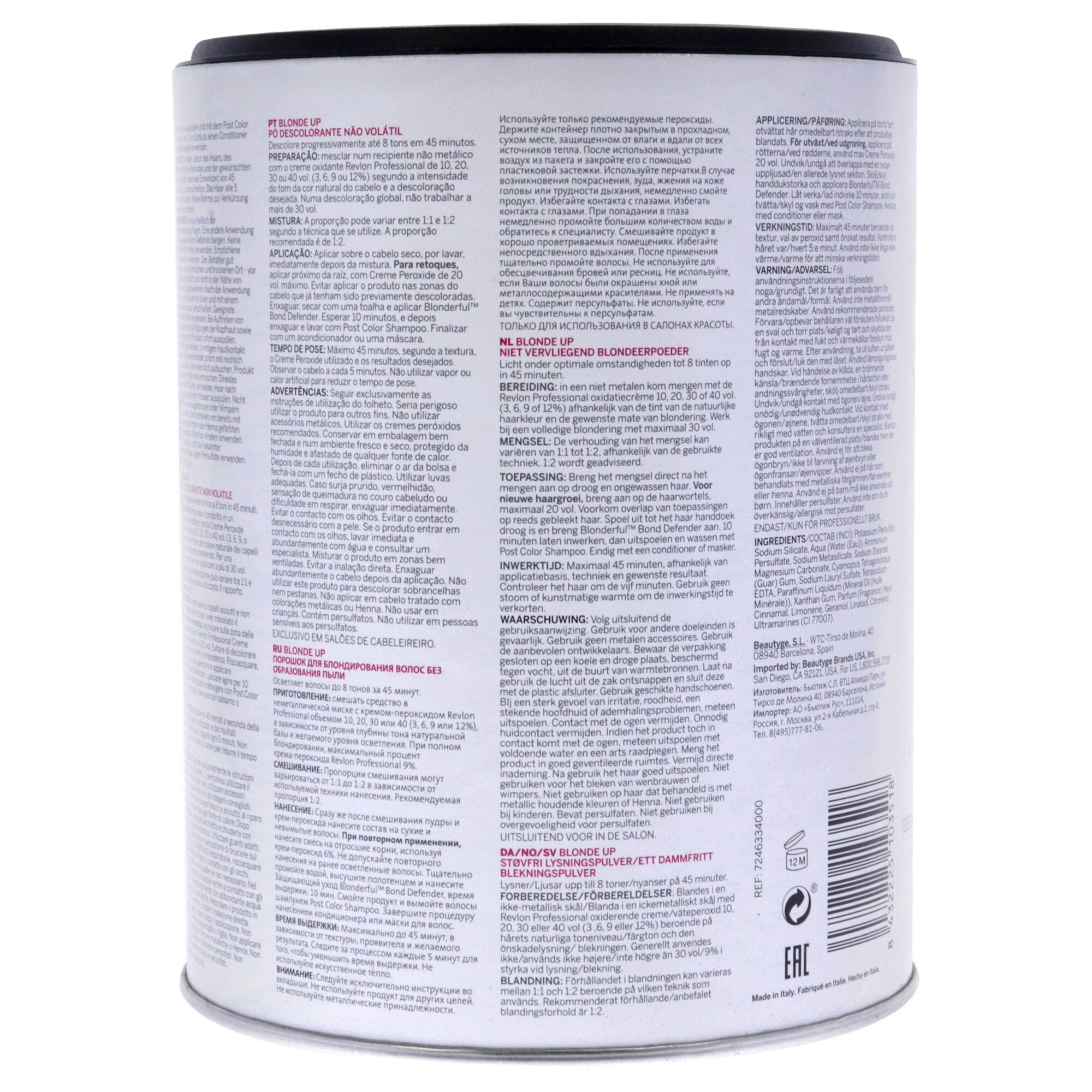 Blonderful Blonde Up Lightening Powder 8 Levels by Revlon for Unisex - 17.6 oz Powder, See Description, alternate image number 2