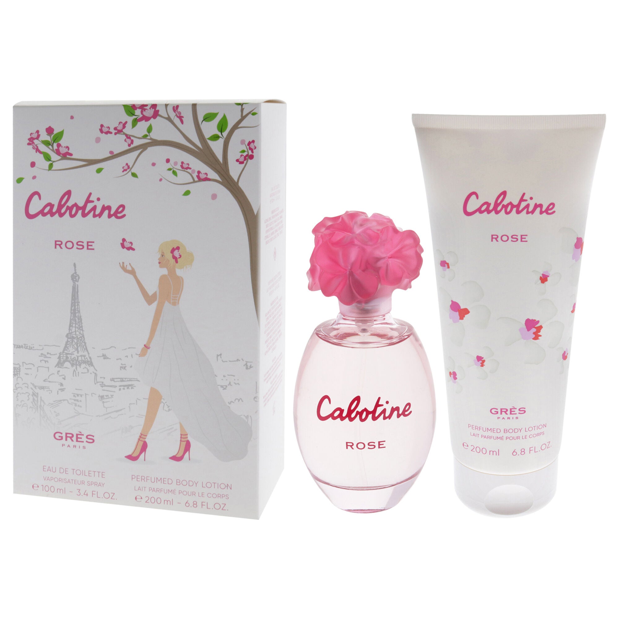 Cabotine Rose by Parfums Gres for Women - 2 Pc Gift Set 3.4oz EDT Spray, 6.76oz Perfumed Body Lotion, See Description, alternate image number 3