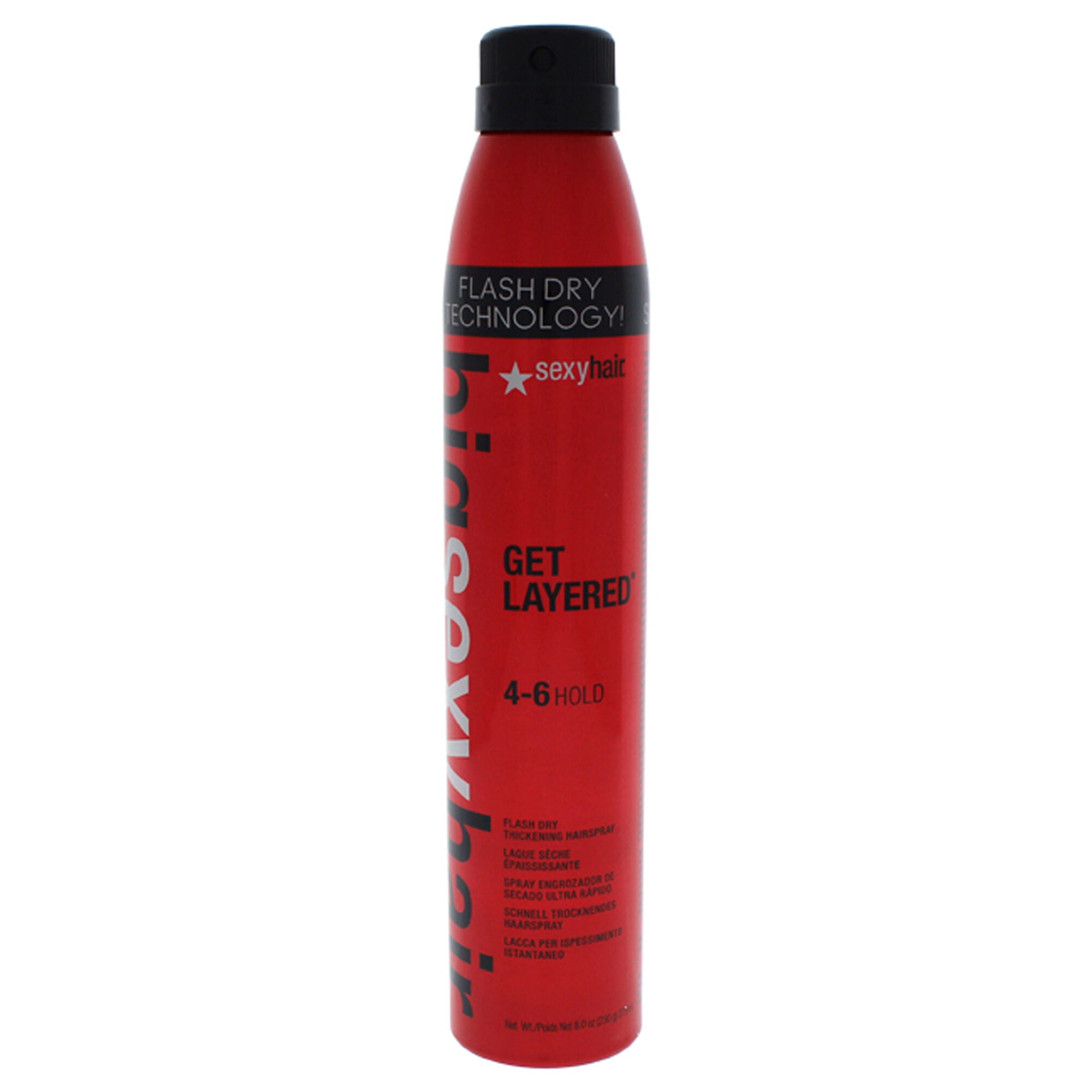 Big Sexy Hair Get Layered - Flash Dry Thickening Hairspray by Sexy Hair for Unisex - 8 oz Hair Spray, See Description, hi-res image number 0
