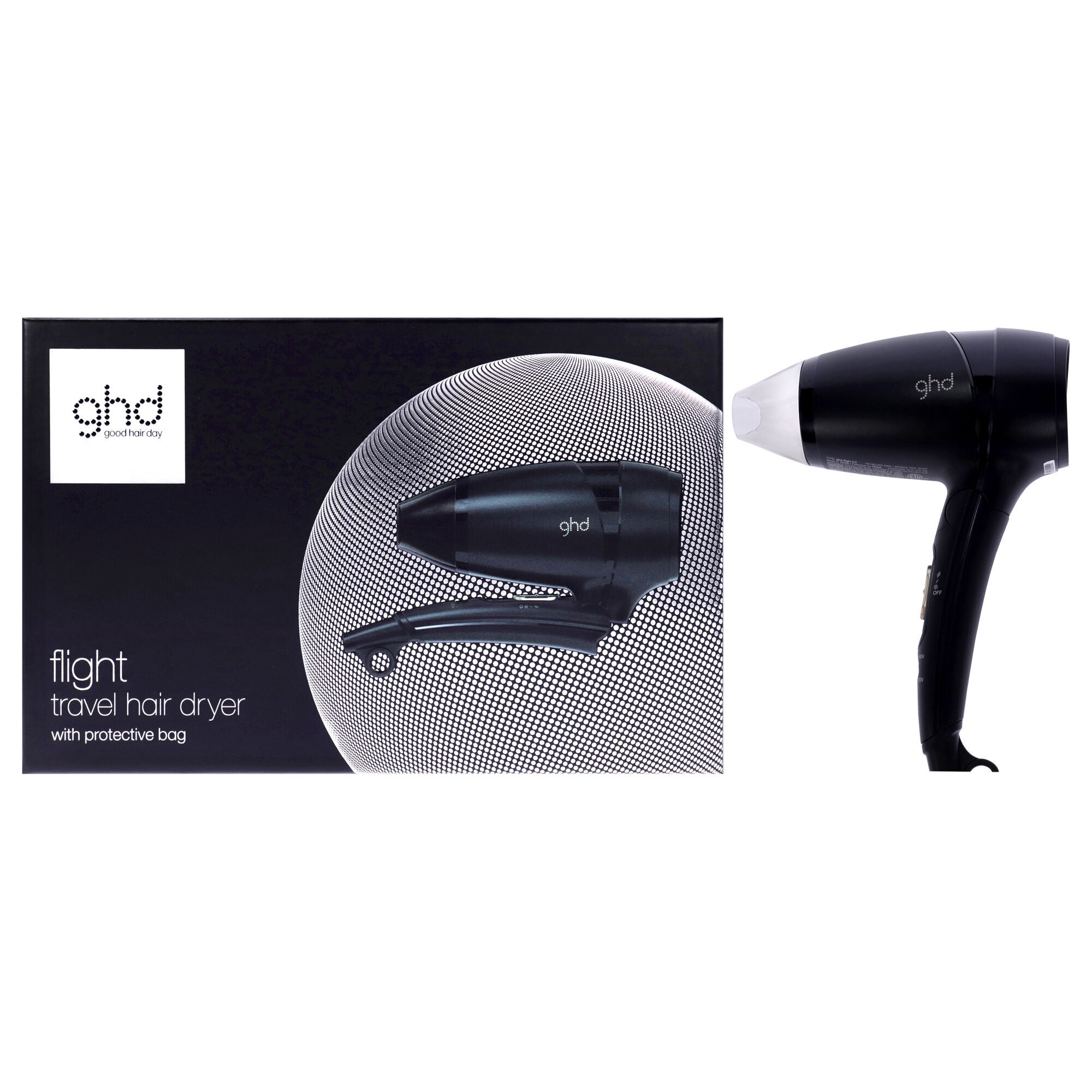 Copper Flight Travel Hairdryer - Black by GHD for Unisex - 1 Pc Hair Dryer, See Description, hi-res image number 0