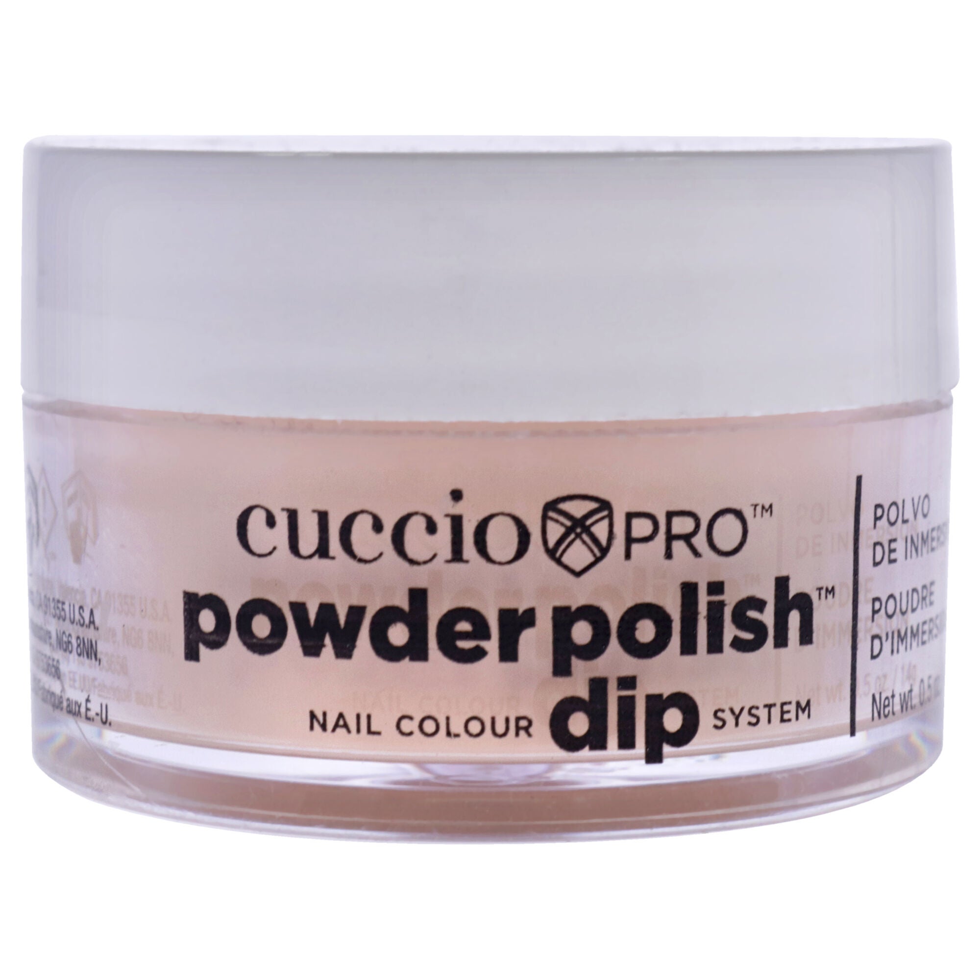 Pro Powder Polish Nail Colour Dip System - Flattering Peach by Cuccio Pro for Women - 0.5 oz Nail Powder, See Description, hi-res image number 0