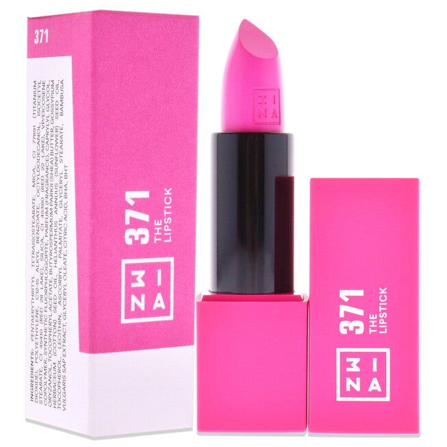 The Lipstick - 371 Hot Pink by 3INA for Women - 0.16 oz Lipstick, NA, alternate image number null