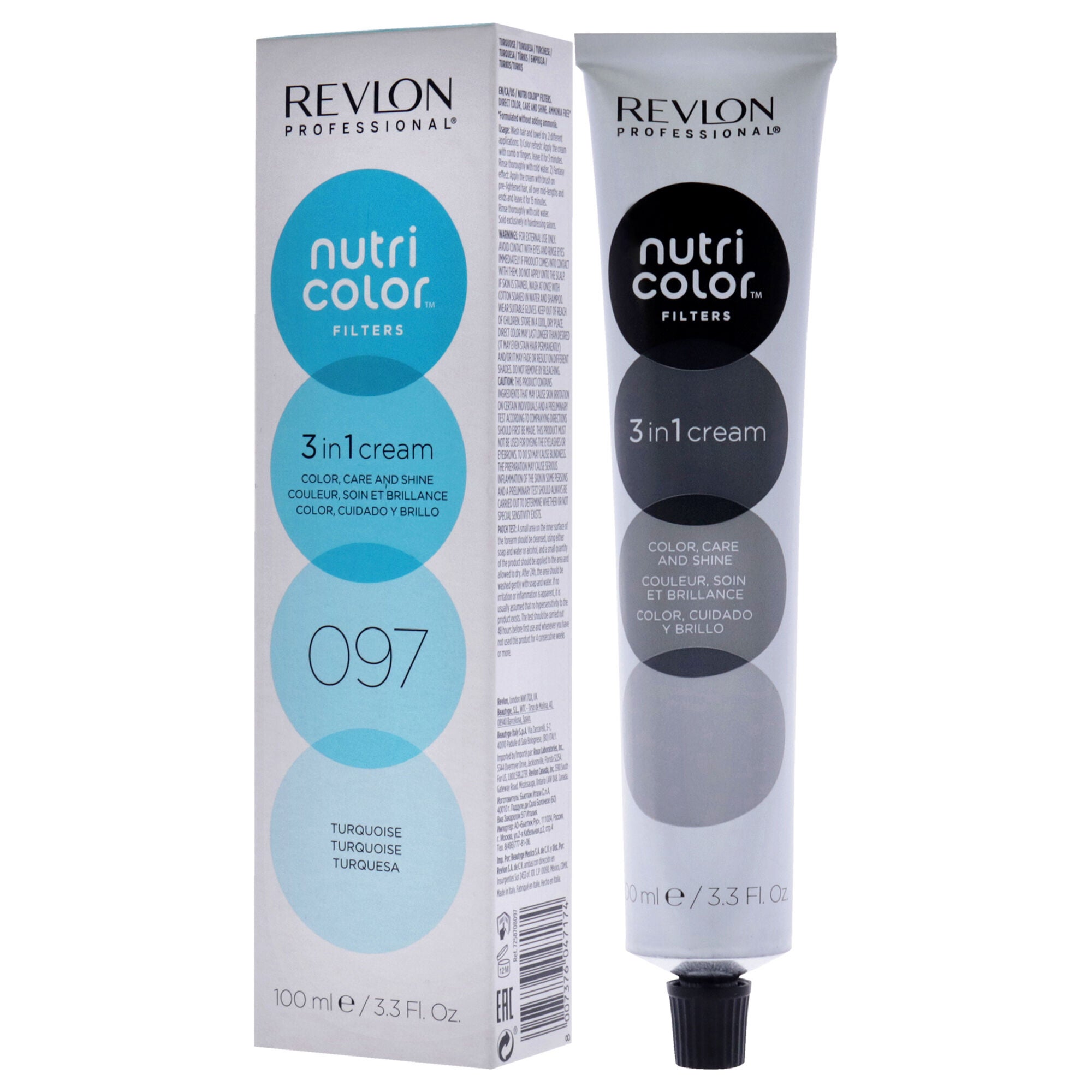 Nutri Color Cream - 097 Turquoise by Revlon for Unisex - 3.3 oz Hair Color, See Description, alternate image number 2