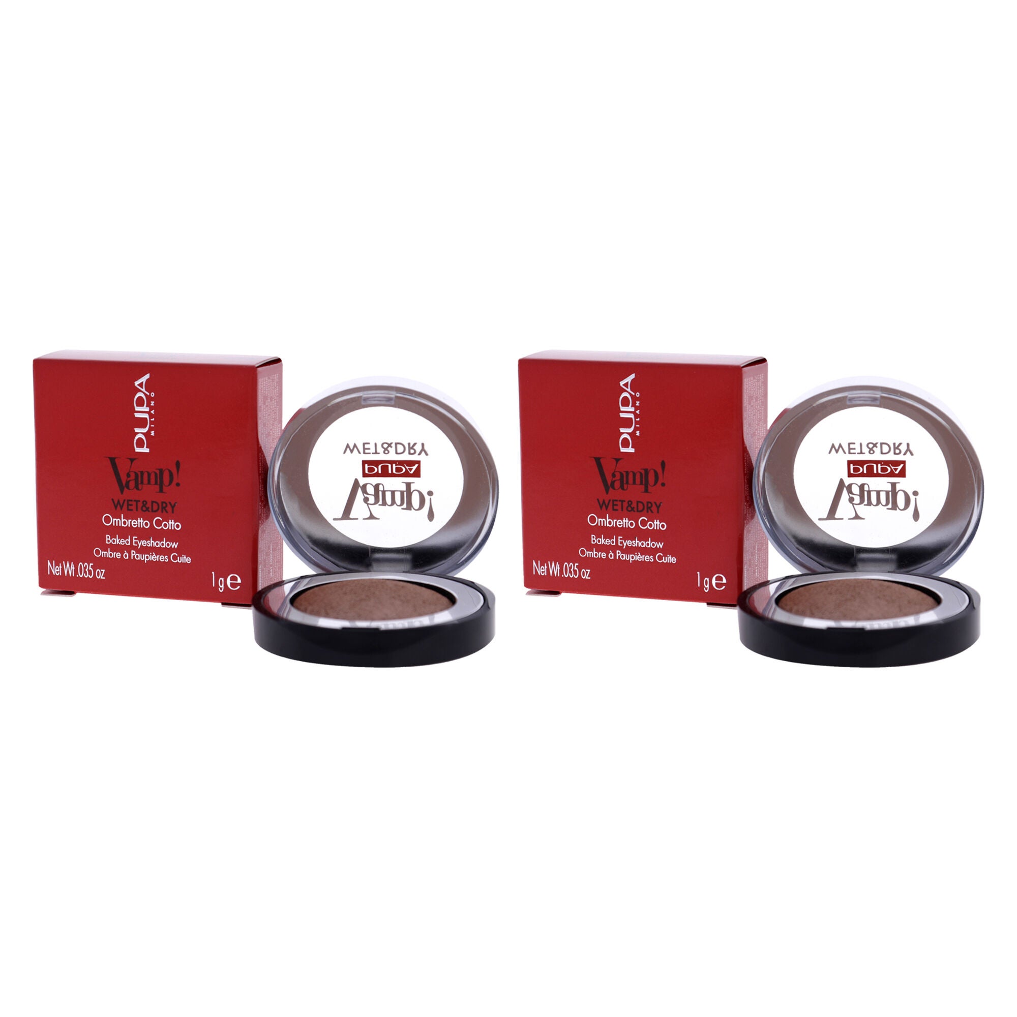 Vamp! Wet and Dry Baked Eyeshadow - 103 Rose Gold by Pupa Milano for Women - 0.035 oz Eye Shadow - Pack of 2, , alternate image number 7