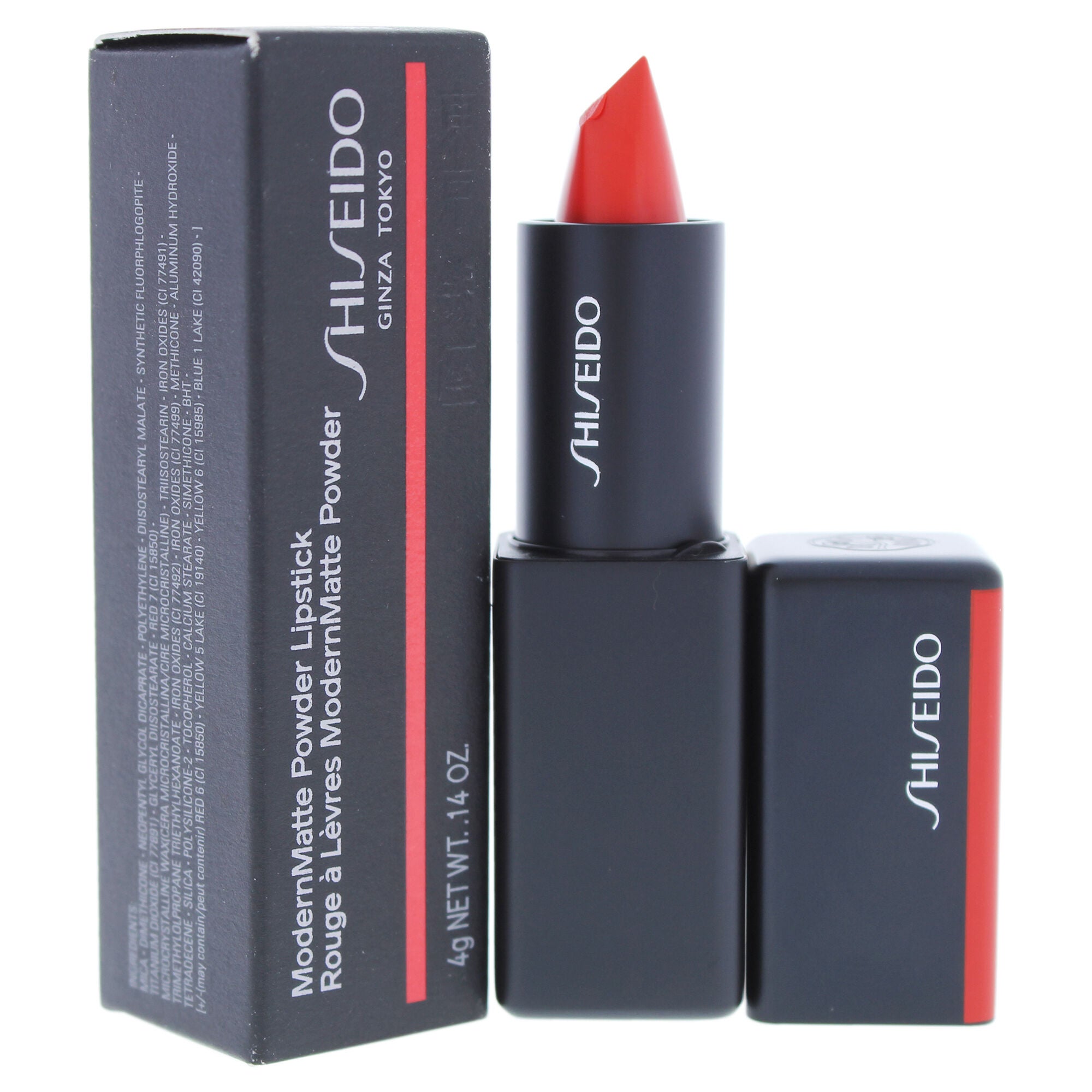 ModernMatte Powder Lipstick - 509 Flame by Shiseido for Unisex - 0.14 oz Lipstick, See Description, alternate image number 2