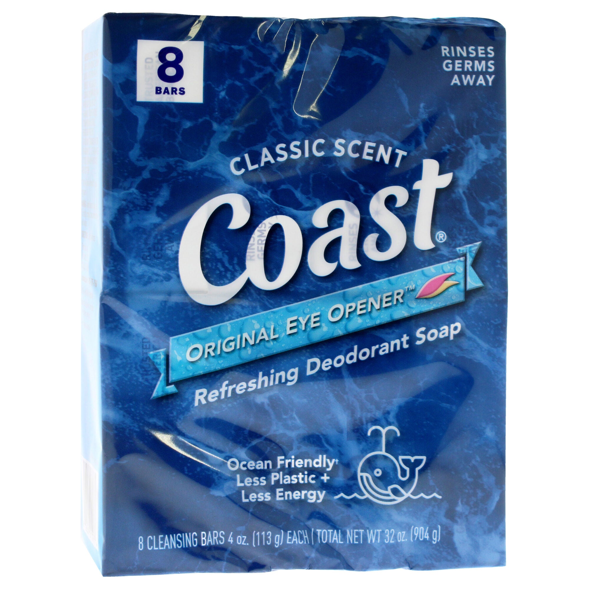 Refreshing Deodorant Soap - Classic Scent by Coast for Unisex - 8 x 4 oz Soap, See Description, alternate image number 2