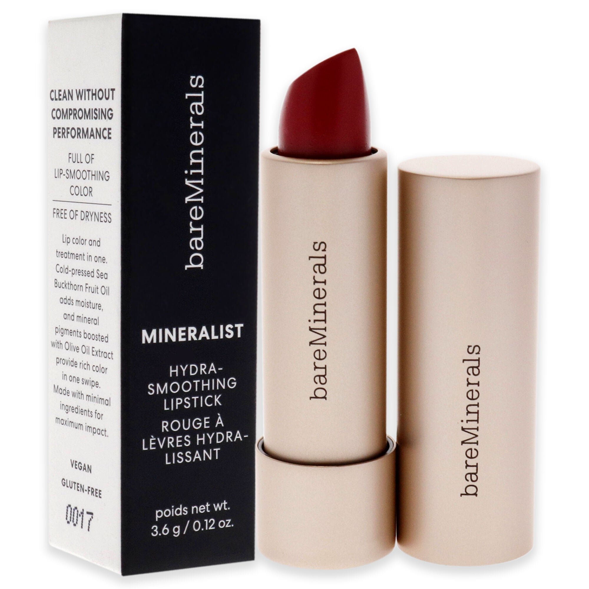 Mineralist Hydra-Smoothing Lipstick - Optimisim by bareMinerals for Women - 0.12 oz Lipstick, See Description, alternate image number 1