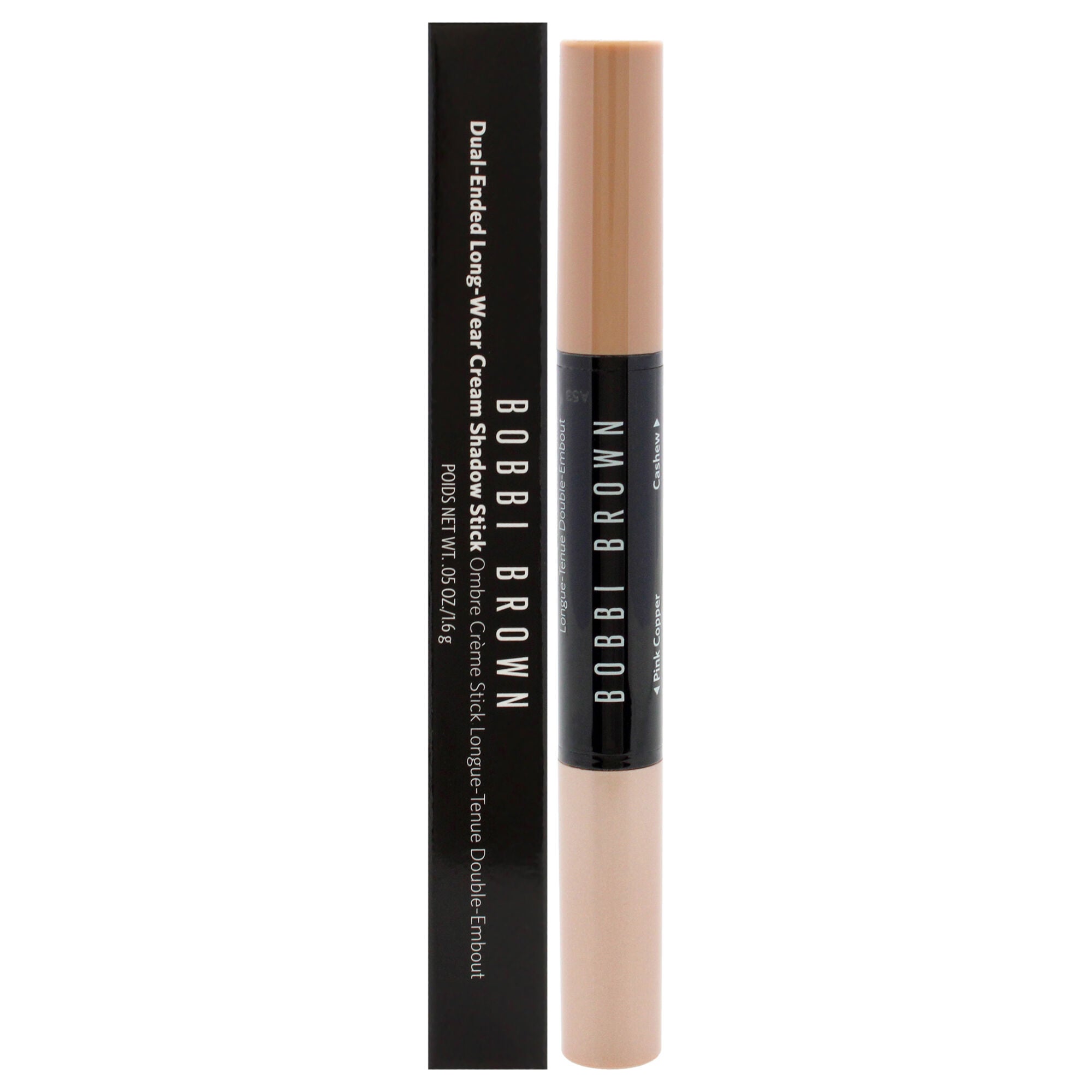 Dual-Ended Long-Wear Cream Shadow Stick - Pink Copper-Cashew by Bobbi Brown for Women - 0.05 oz Eye Shadow, See Description, hi-res image number 0