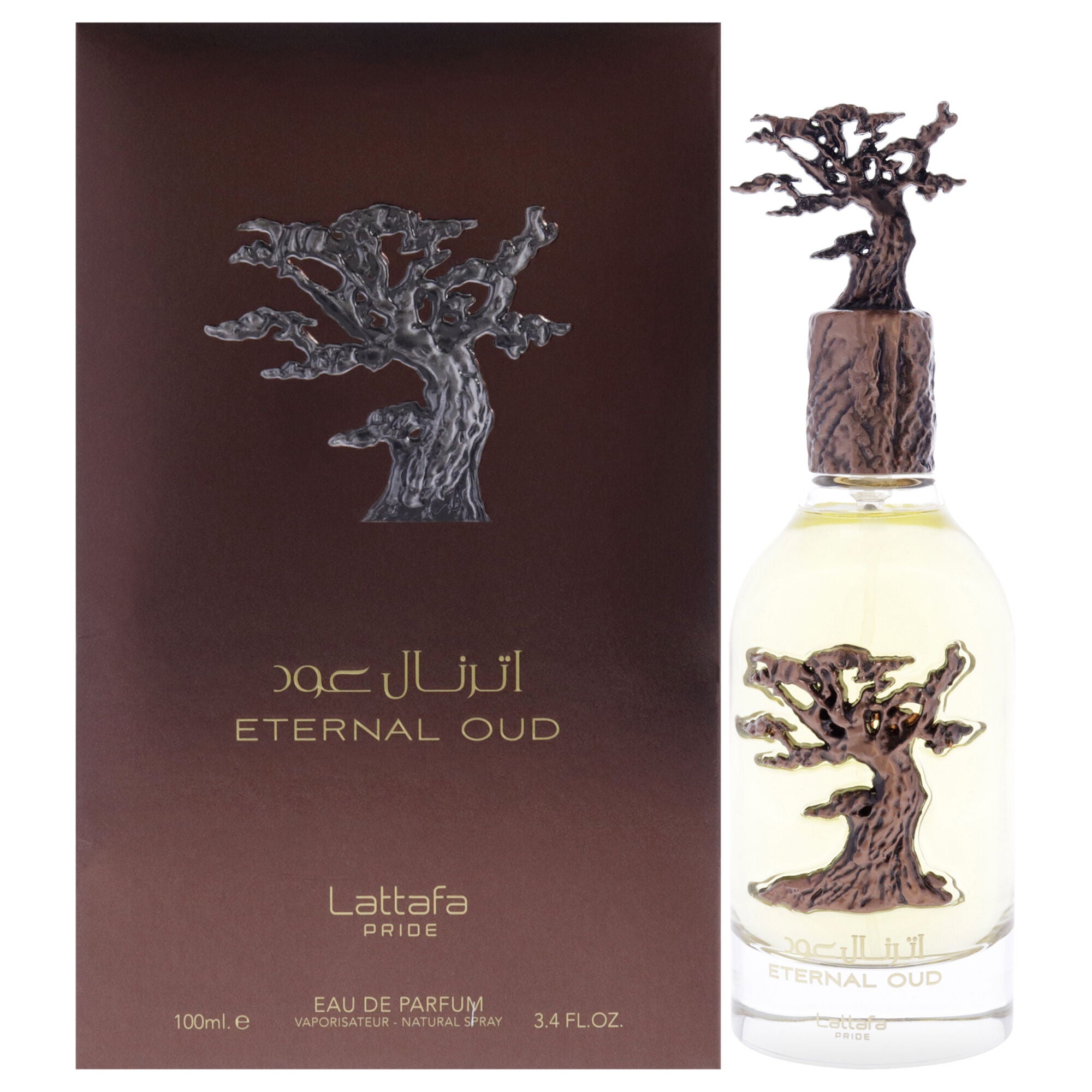 Eternal Oud by Lattafa for Men - 3.4 oz EDP Spray, See Description, hi-res image number 0