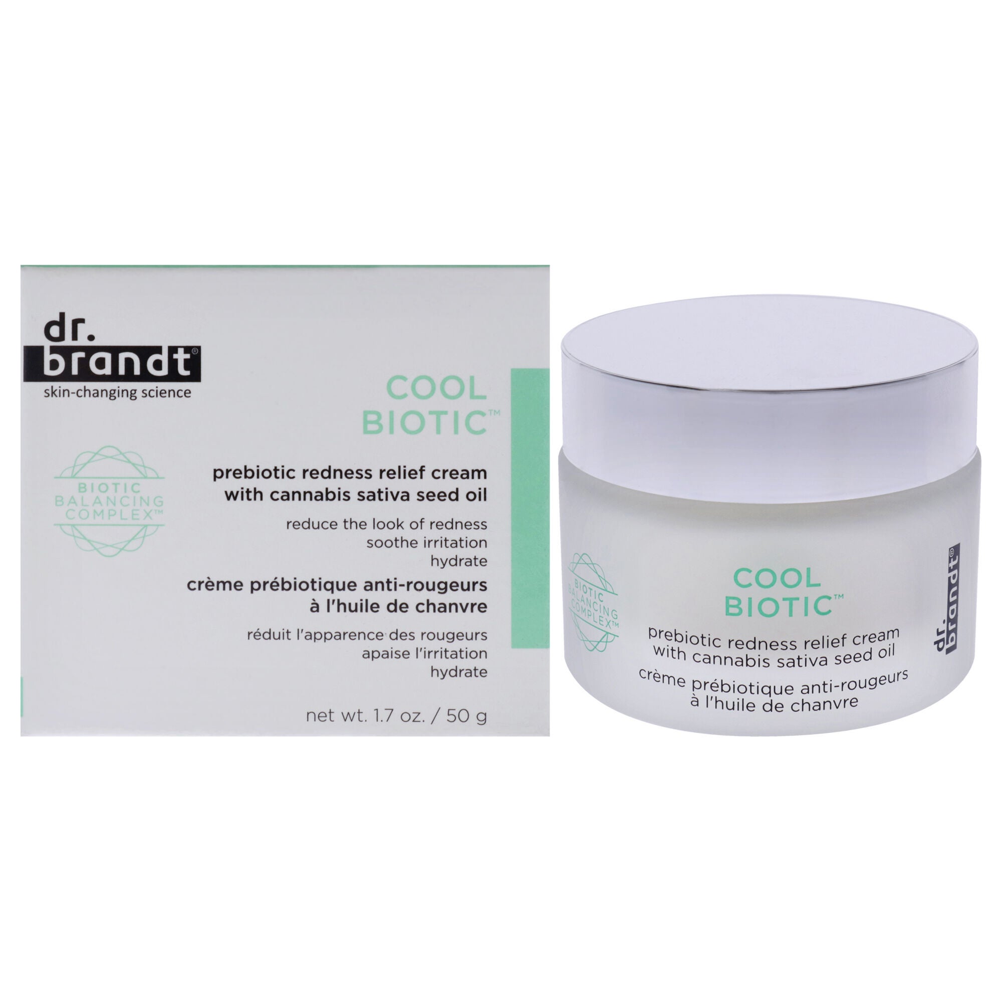 Cool Biotic Prebiotic Redness Relief Cream by Dr. Brandt for Unisex - 1.7 oz Cream, , alternate image number 4