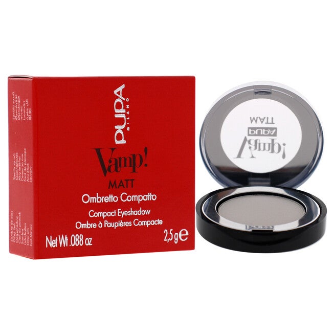 Vamp! Matt Compact Eyeshadow - 010 White Chalk by Pupa Milano for Women - 0.088 oz Eye Shadow, NA, alternate image number null
