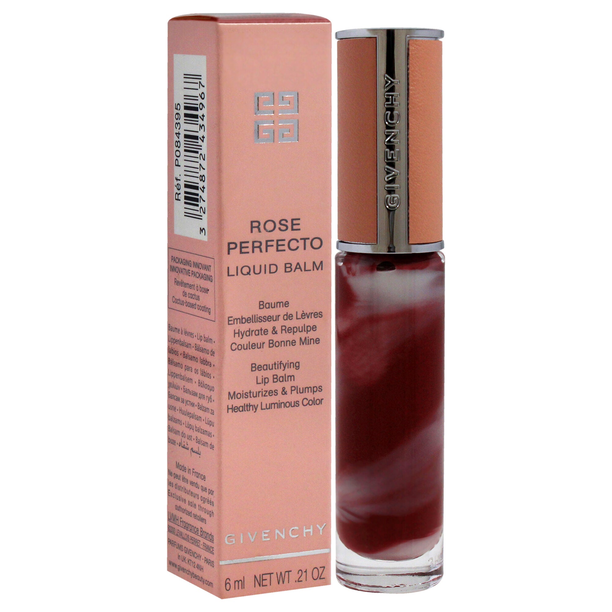 Rose Perfecto Tinted Liquid Lip Balm - 117 Chilling Brown by Givenchy for Women - 0.2 oz Lip Balm, See Description, alternate image number 2