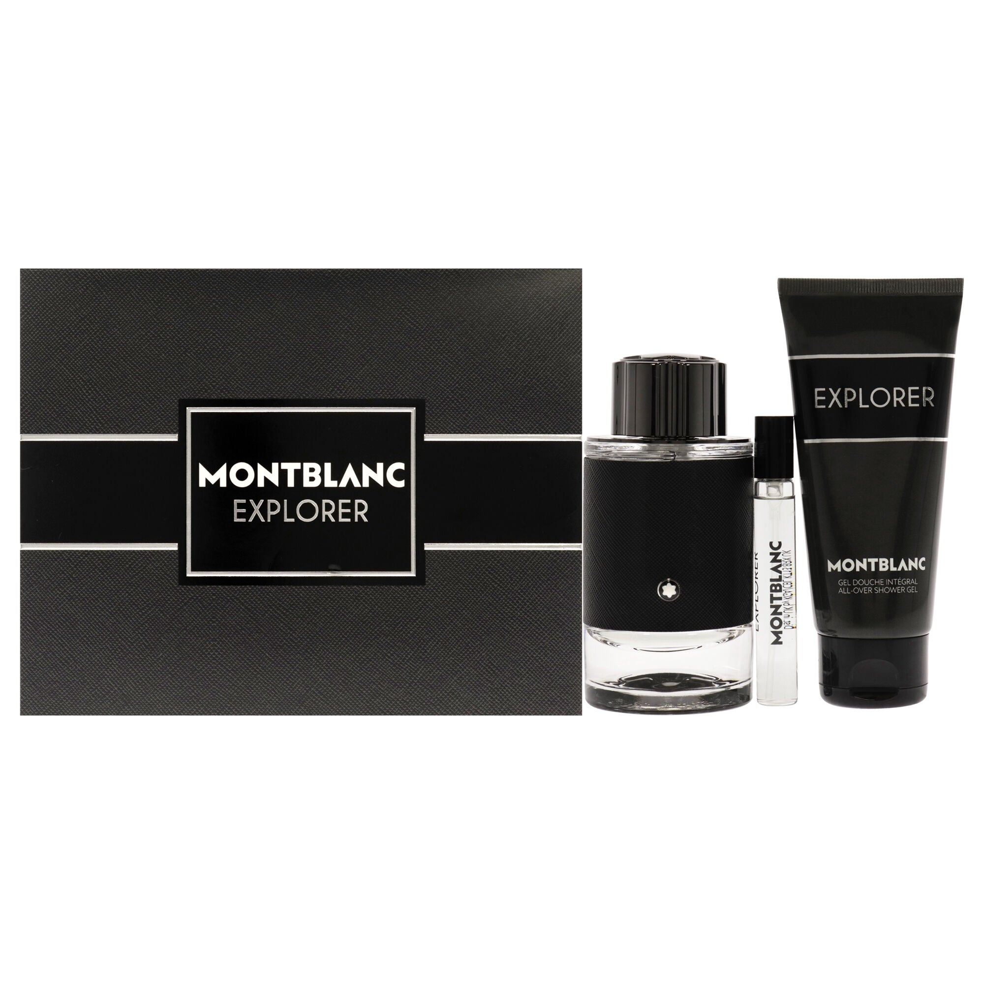 Explorer by Mont Blanc for Men - 3 Pc Gift Set 3.3oz EDP Spray, 7.5ml EDP Spray 3.3oz Shower Gel, See Description, hi-res image number 0