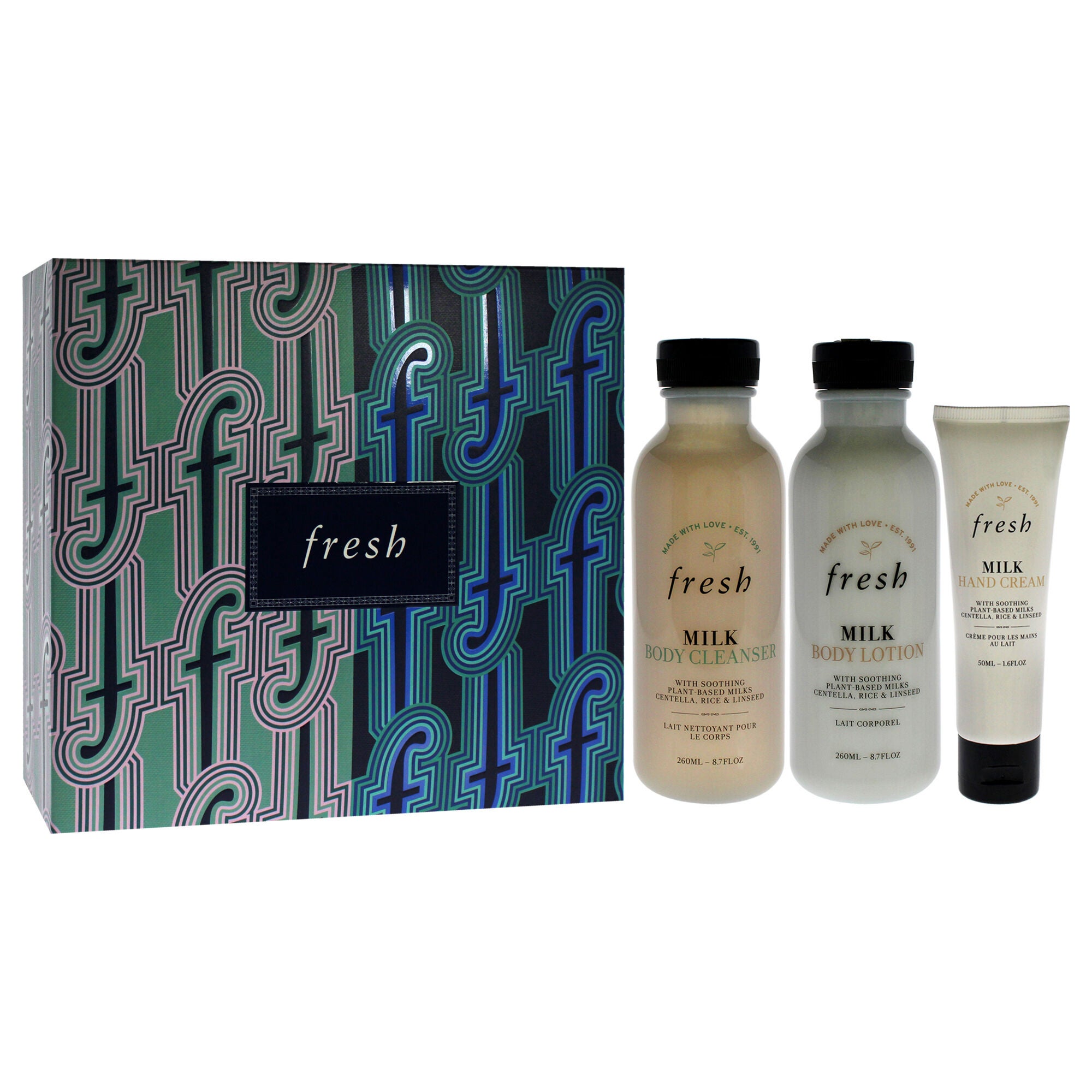Head to Toe Nourishing Trio by Fresh for Women - 3 Pc 8.7oz Body Cleanser - Milk, 8.7oz Body Lotion - Milk, 1.6oz Hand Cream - Milk, , alternate image number 8