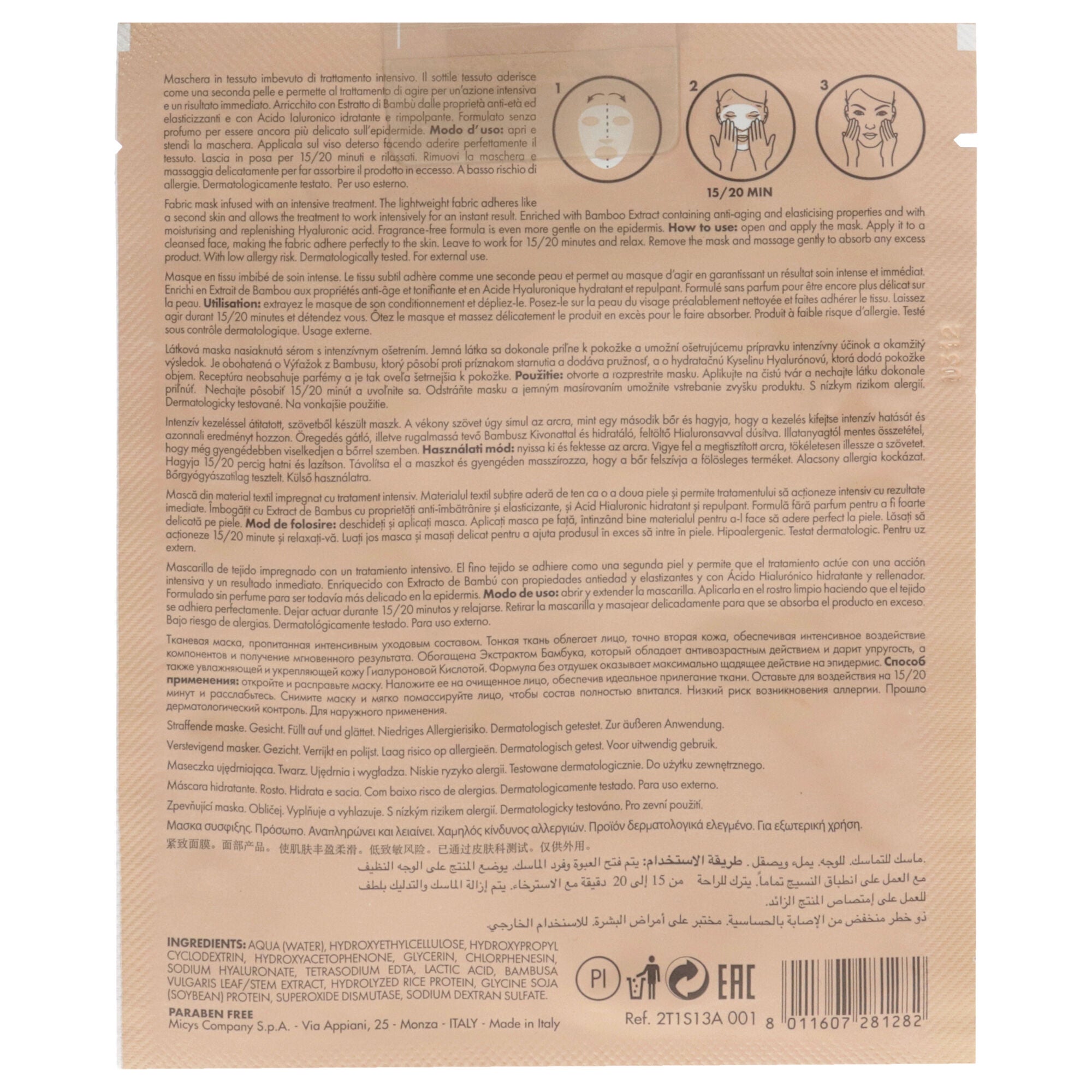 Firming Face Mask by Pupa Milano for Unisex - 0.60 oz Mask, , alternate image number 3