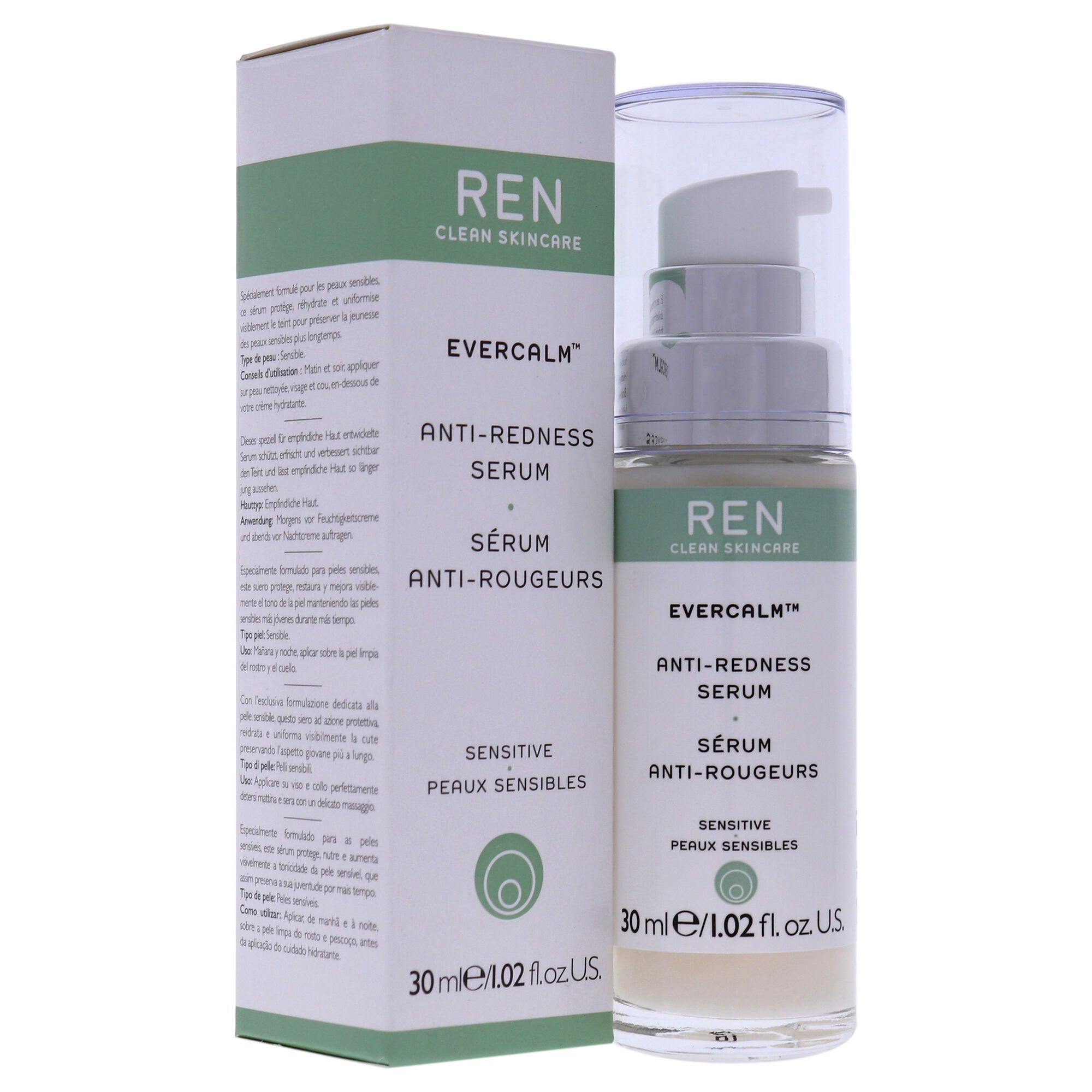 Evercalm Anti-Redness Serum by REN for Unisex - 1.02 oz Serum, See Description, alternate image number 2