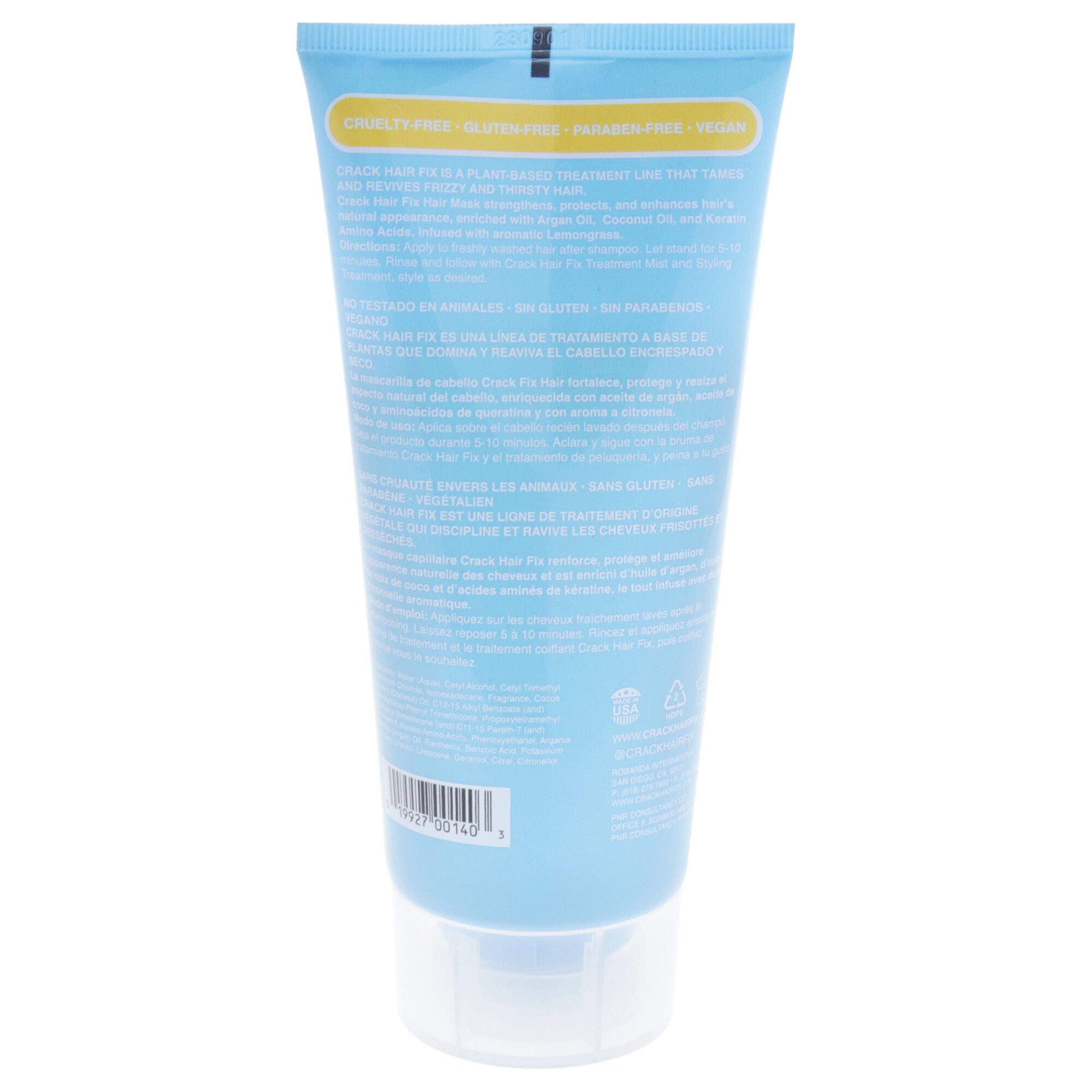 Hair Mask by Crack Hair Fix for Unisex - 6 oz Masque, See Description, alternate image number 1