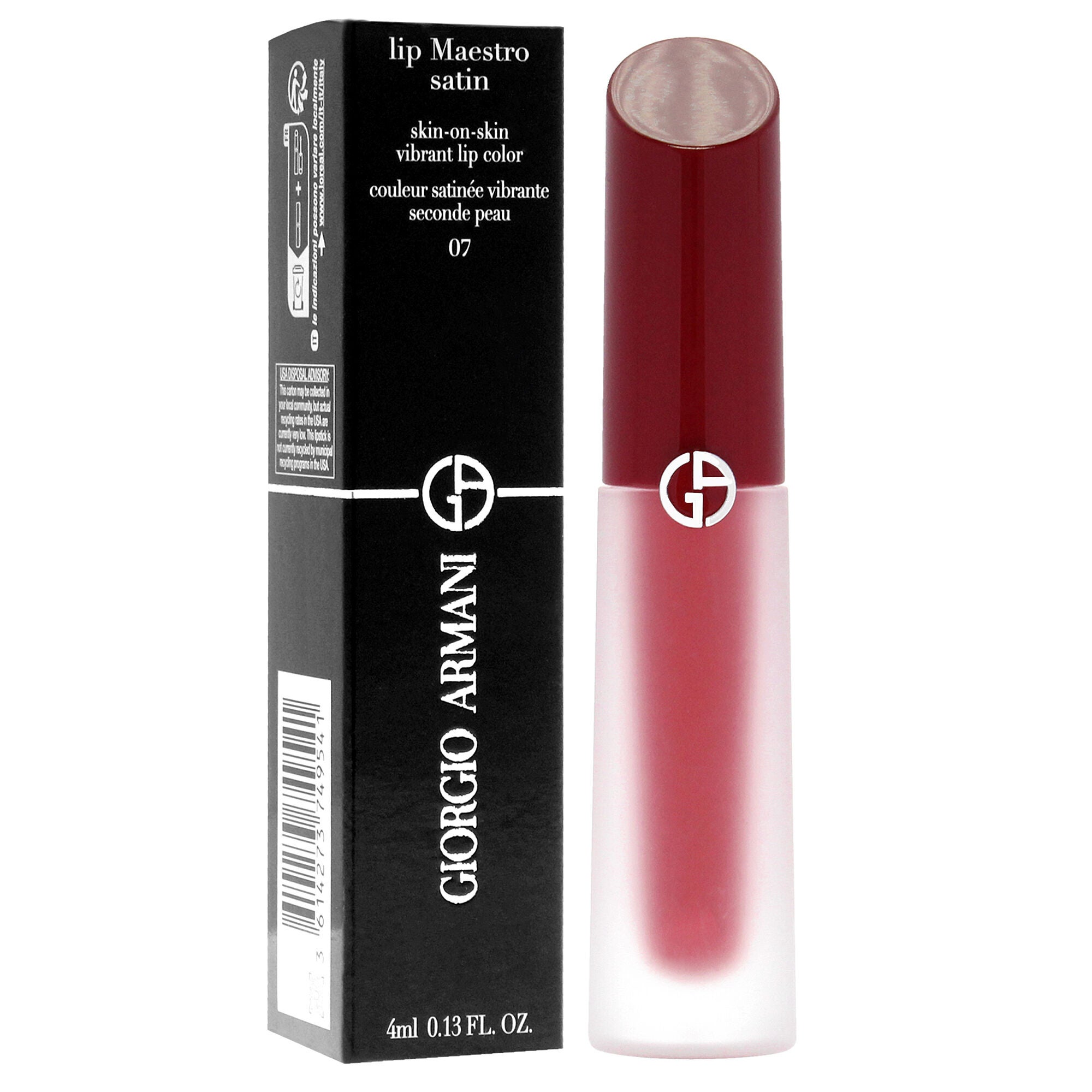 Lip Maestro Satin Lipstick - 07 Opening Night by Giorgio Armani for Women - 0.13 oz Lipstick, See Description, alternate image number 2