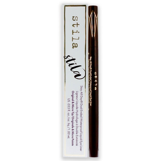 Stay All Day Dual-Ended Waterproof Liquid Eye Liner - Dark Brown by Stila for Women - 0.033 oz Eyeliner, , alternate image number 5
