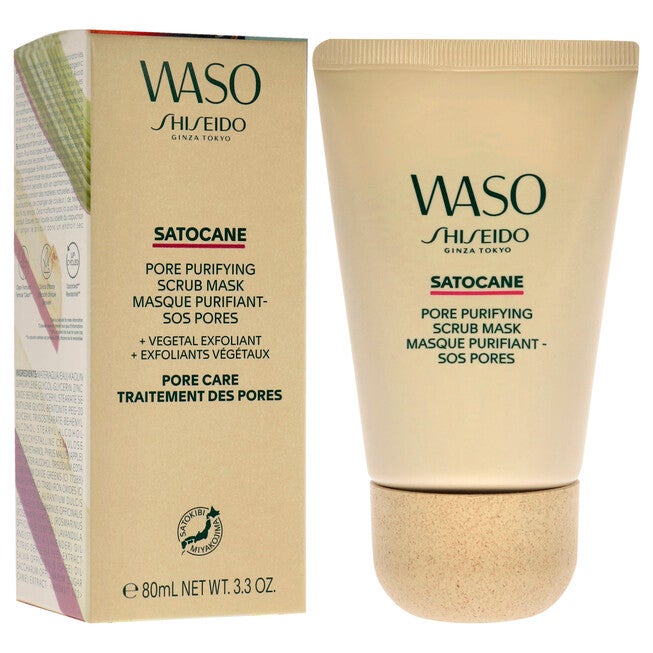 Waso Satocane Pore Purifying Scrub Mask by Shiseido for Women - 3.3 oz Mask, NA, alternate image number null