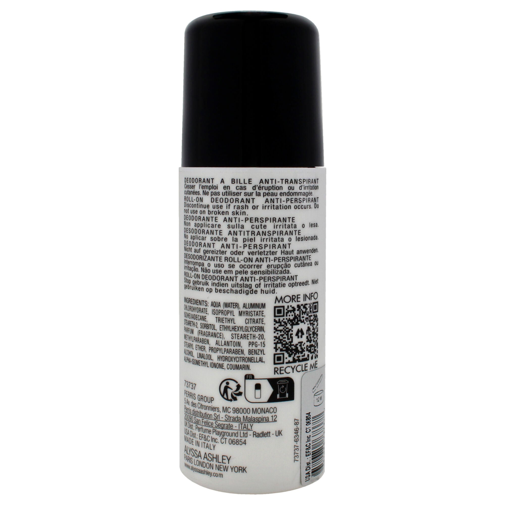 Musk Deodorante Antitranspirante by Alyssa Ashley for Unisex - 2.5 oz Deodorant Roll-On, See Description, alternate image number 1